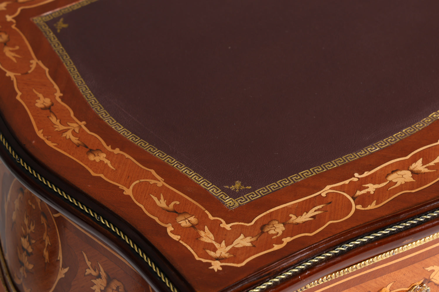 Edler Louis XV Stil Schreibtisch French Office Desk Antik Stil