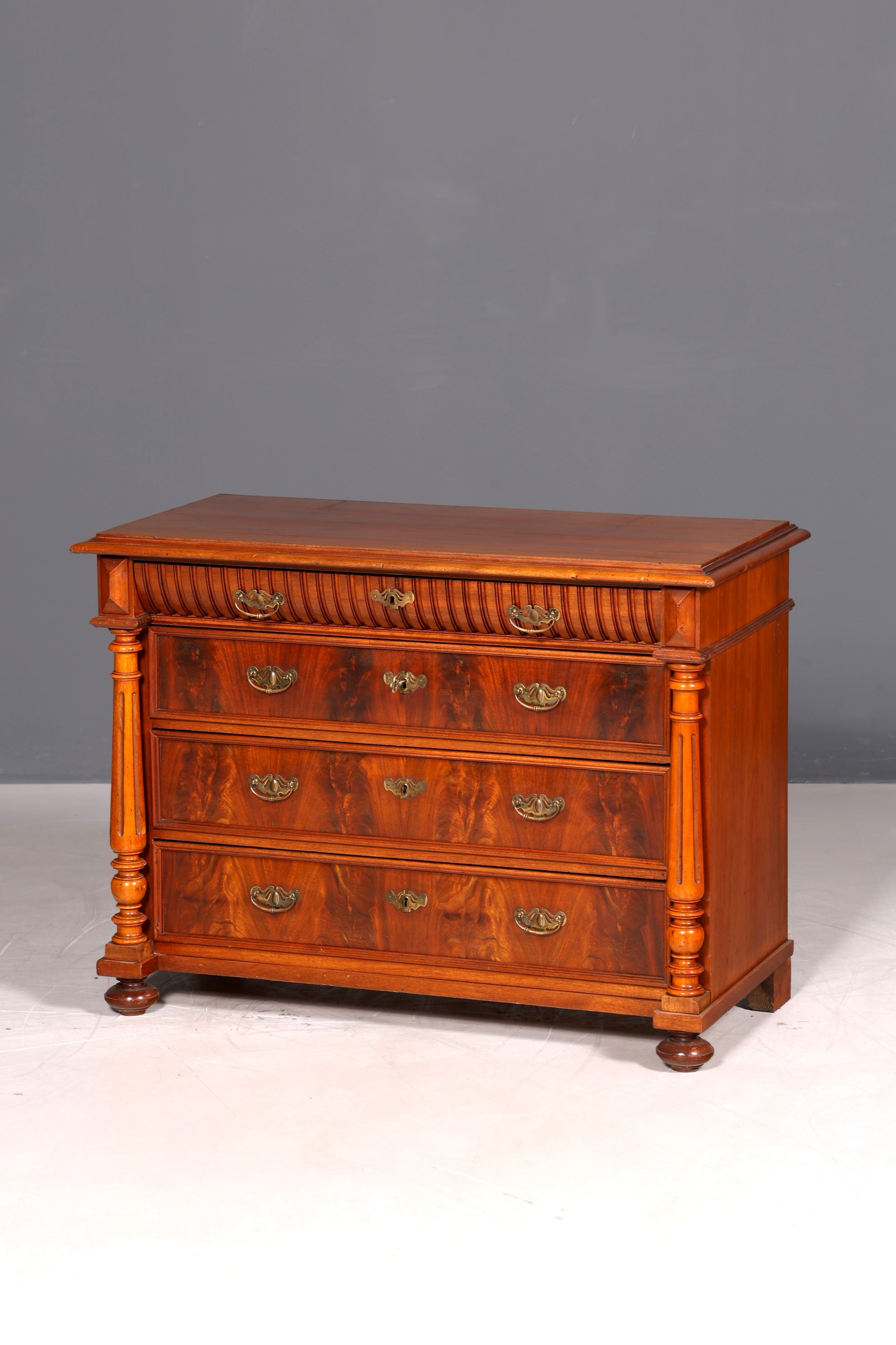 Edle Gründerzeit Kommode Jugendstil Antik Sideboard Schubladenkommode Wäschekommode