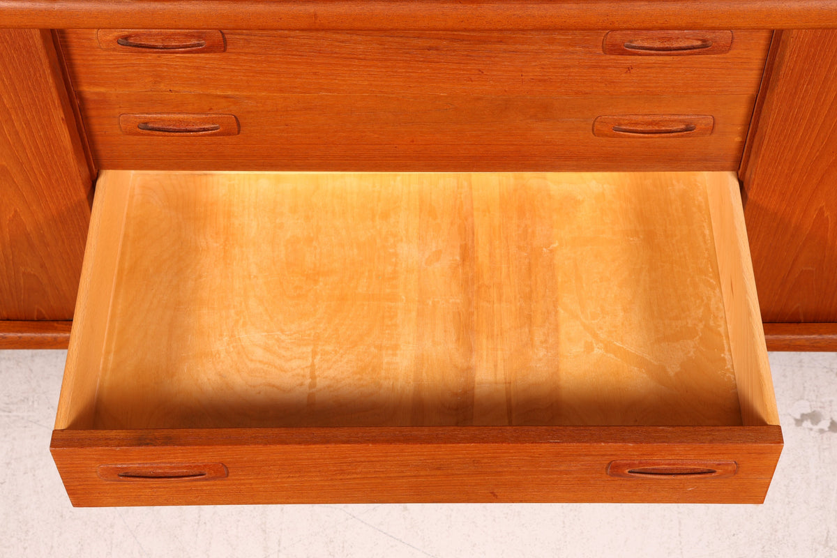 Beeindruckendes Original H.P. Hansen XXL Sideboard Teak Holz TV Kommode Lowboard Danish Design Vintage Schrank