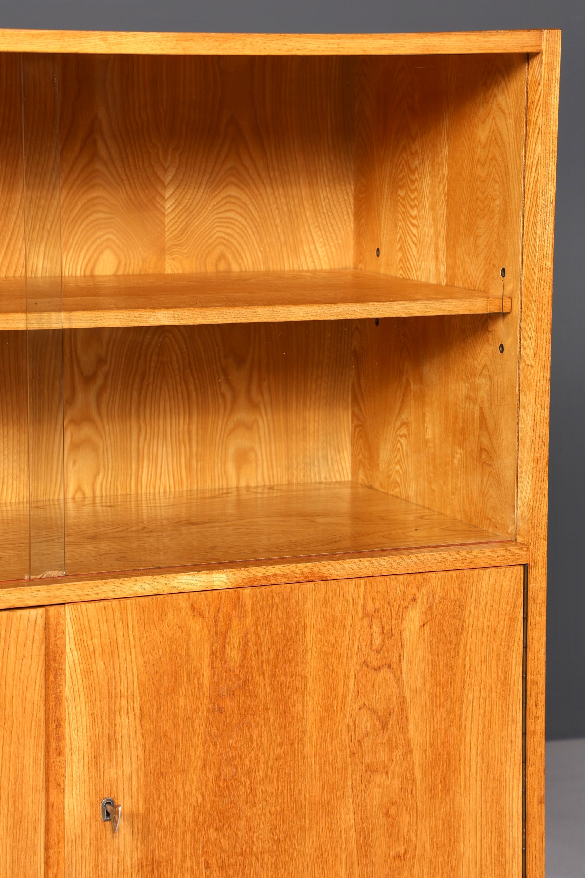 F891 Finish cm Traumhafter Mid Century Highboard Retro Vitrine 60er Jahre Schrank Kommode