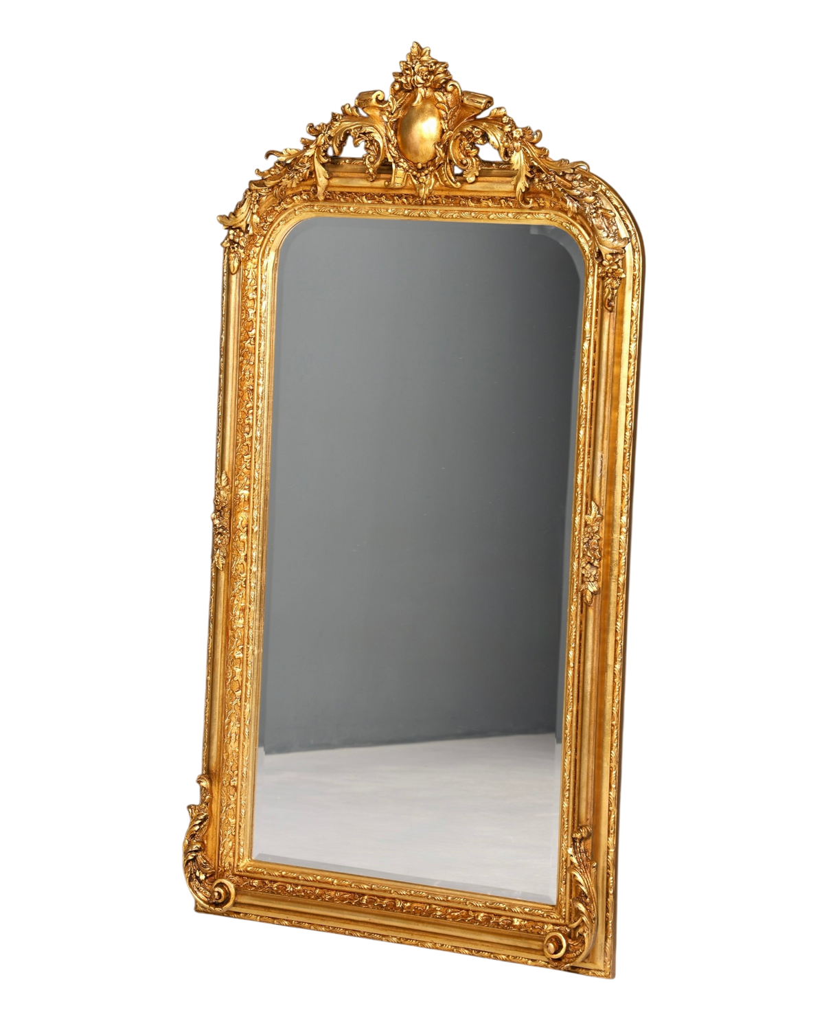 Prunk Barock Wandspiegel Ornamenten Gold Flurspiegel