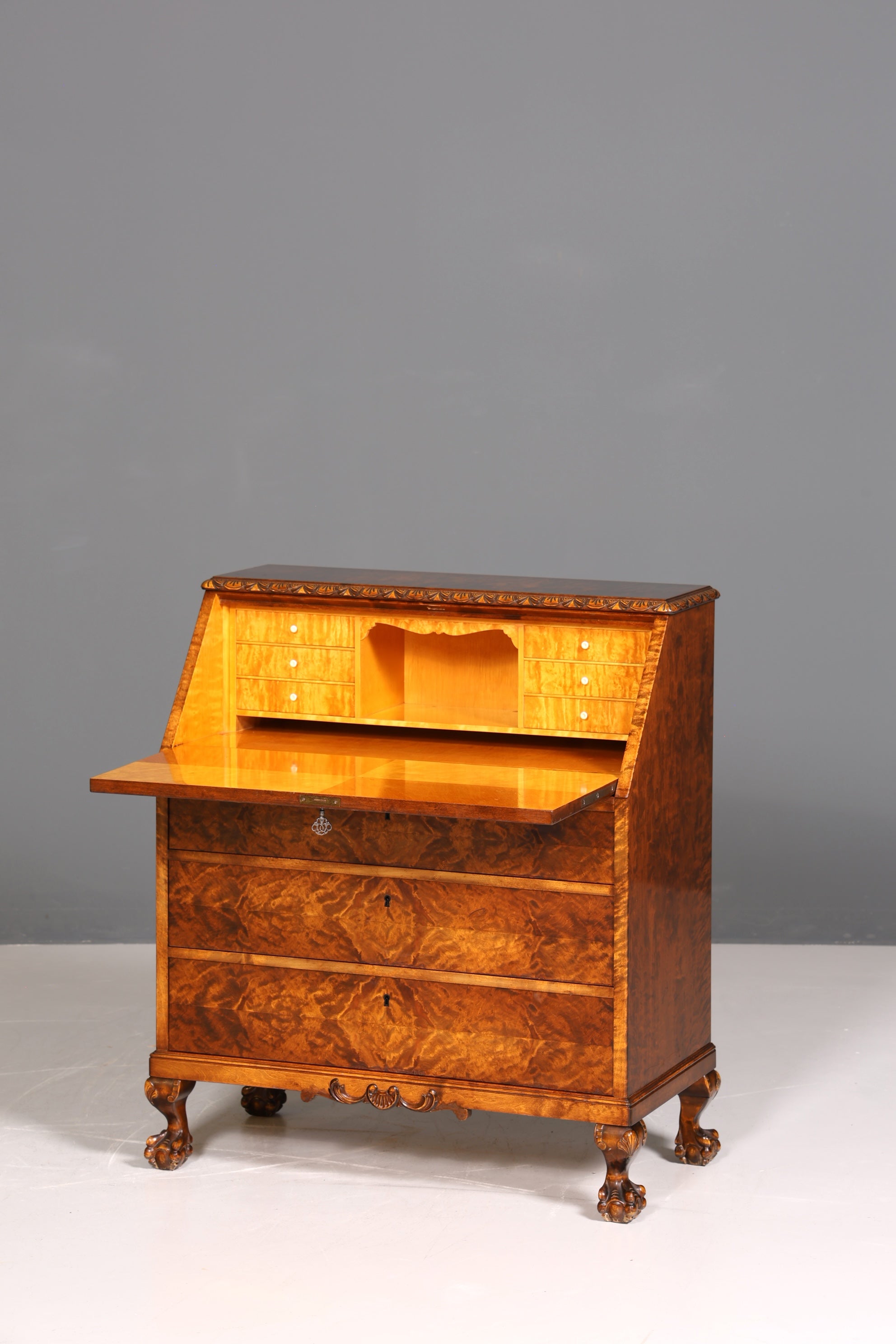 Wunderschöner Sekretär um 1930 Büro Kommode echt Holz Schreibtisch Bürokommode Office Secretary