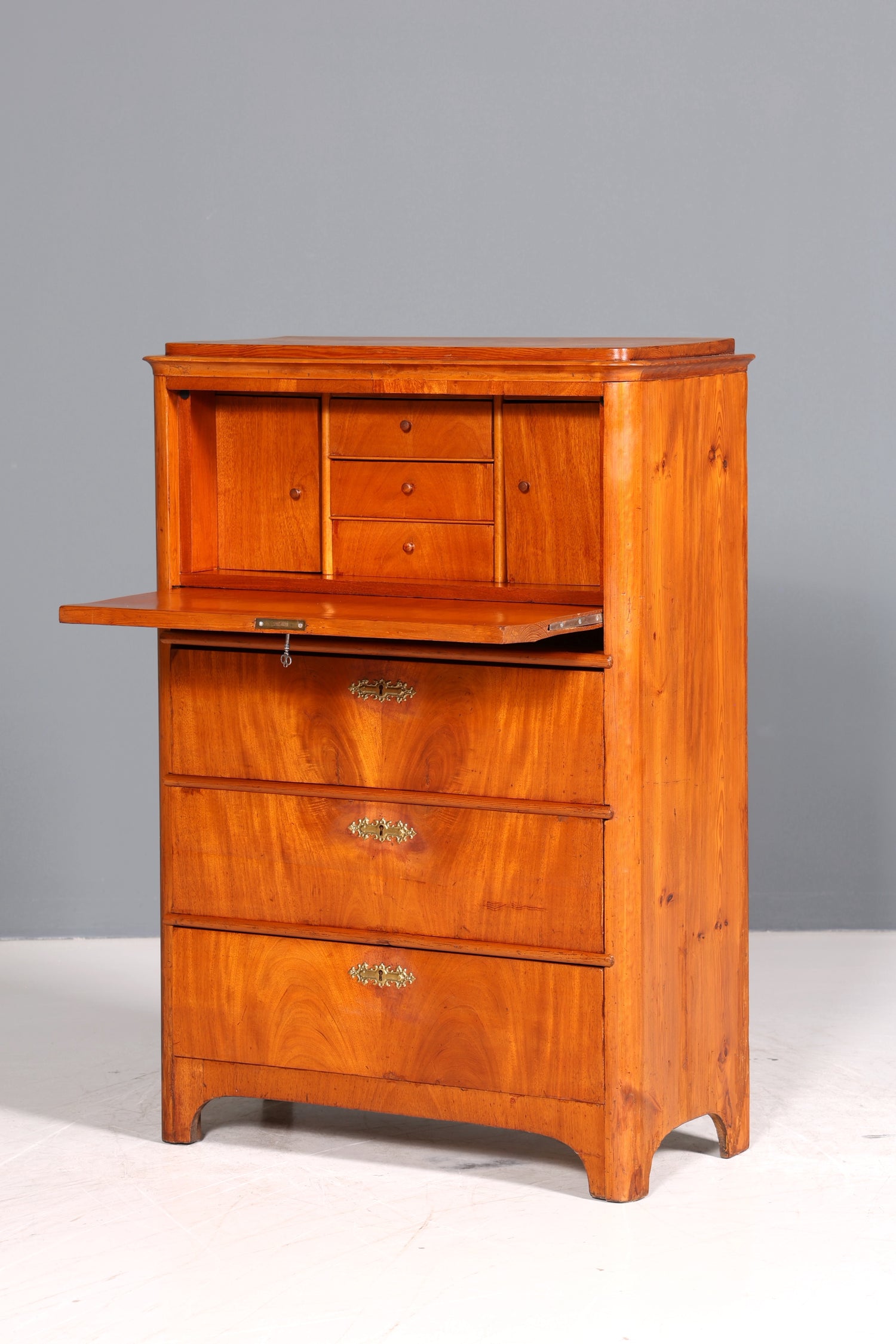 Traumhafter Biedermeier Sekretär Vertiko Antik Kommode Office Schreibkommode