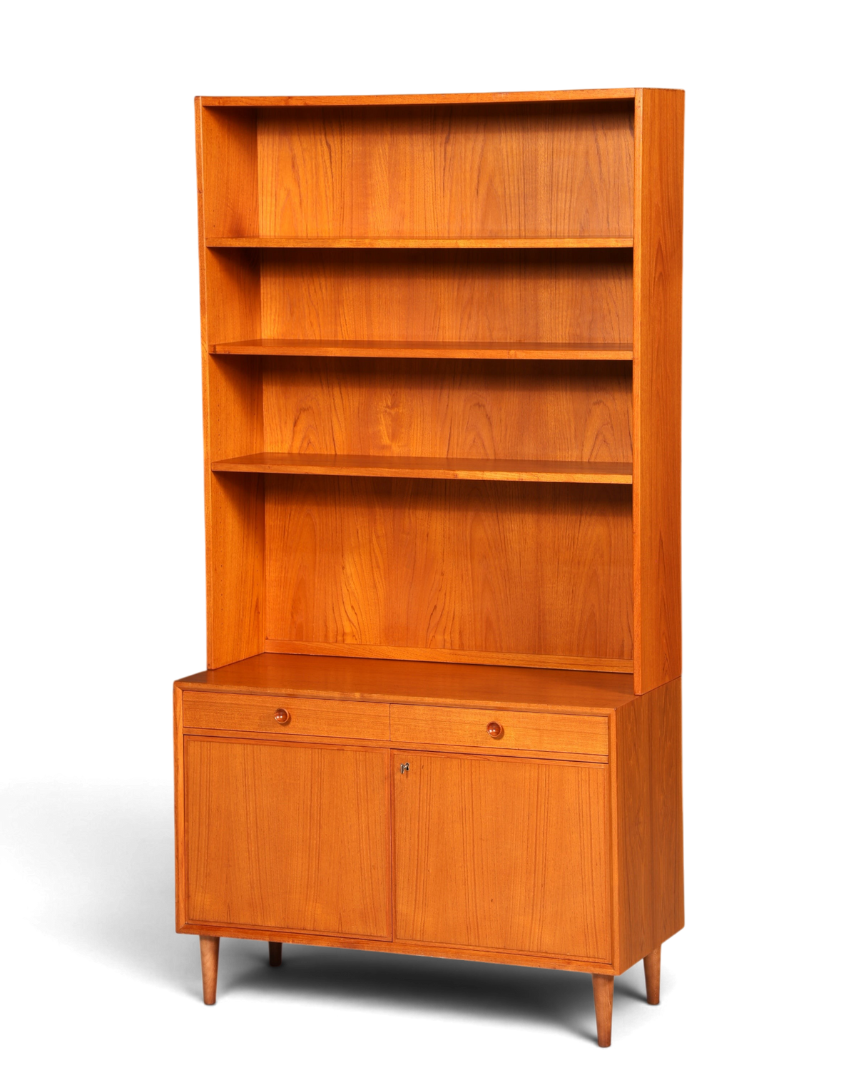Wunderschönes Mid Century Regal Danish Design Teak Holz Schrank Retro