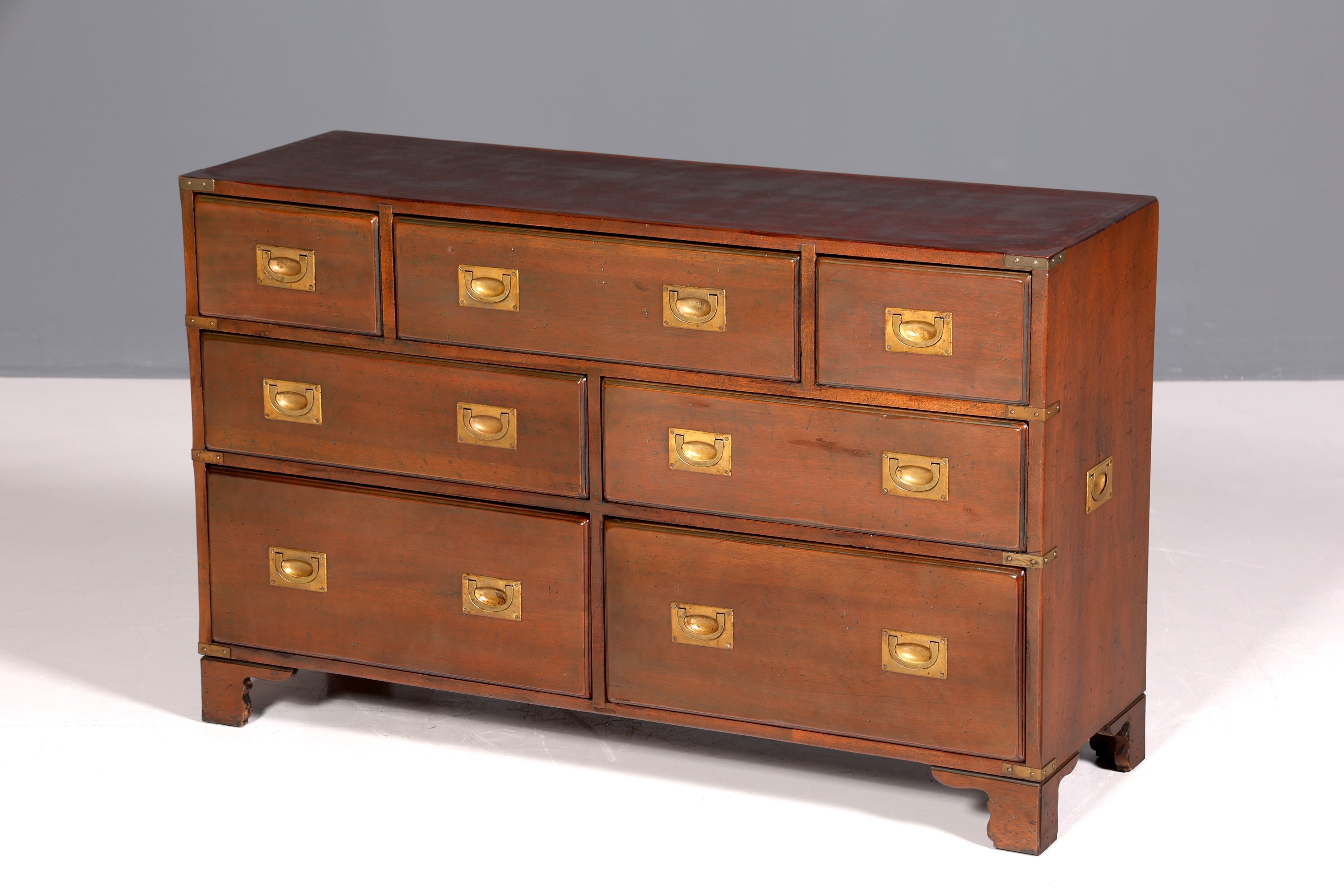 Traumhaftes Maritim Sideboard Englische Schiffs Kommode Englisch Antik Schrank Military Chest