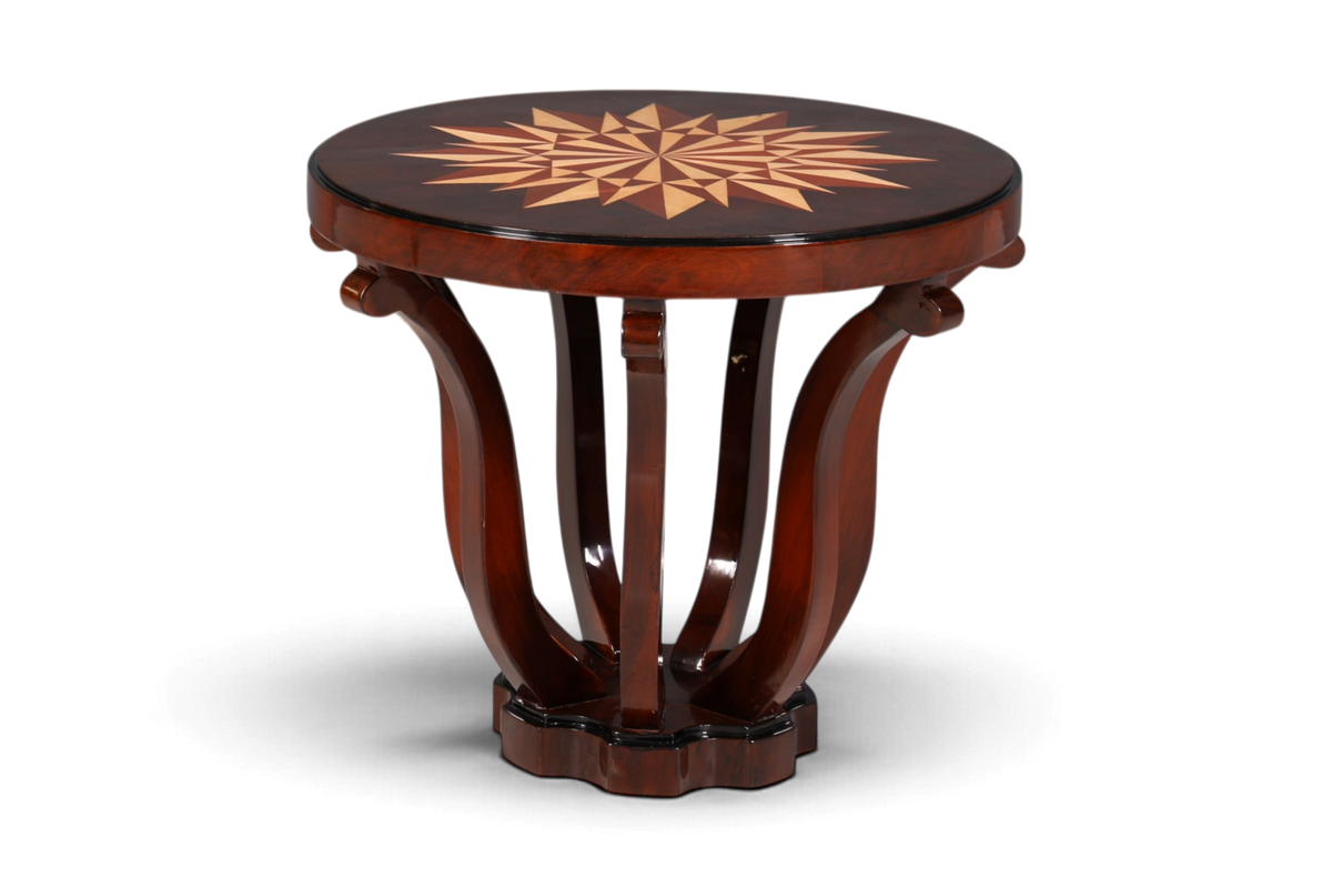 Wunderschöner Art Deco Stil Couchtisch Antik Stil Luxus Beistelltisch Wohnzimmer Ablagetisch