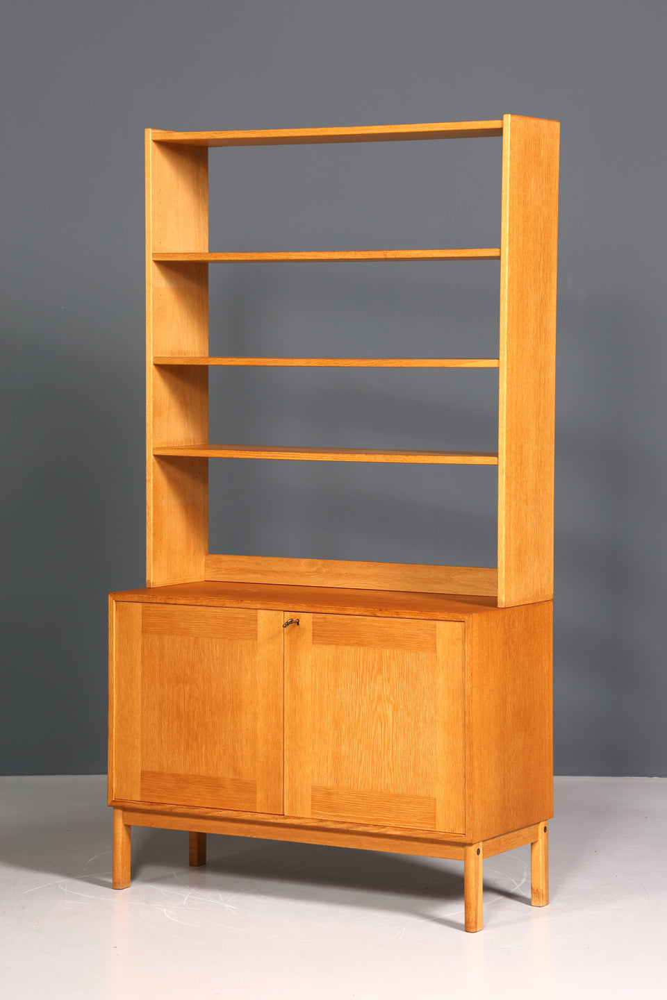 Wunderschöner Mid Century Regal Schrank Vintage Highboard Bücherregal Holz Kommode