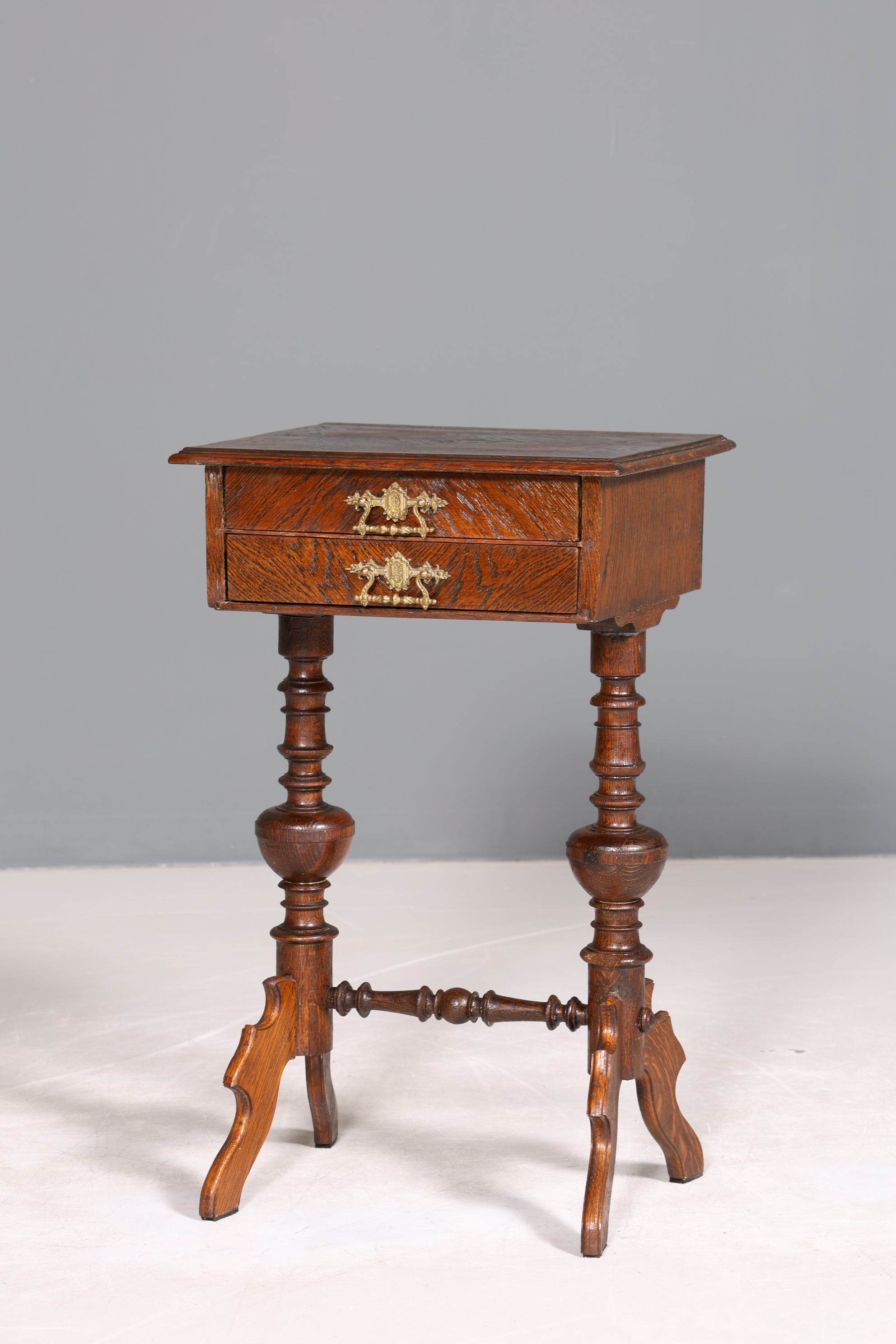 Stilvoller Gründerzeit Beistelltisch Louis Philippe Nähtisch Antik Ablagetisch um 1880