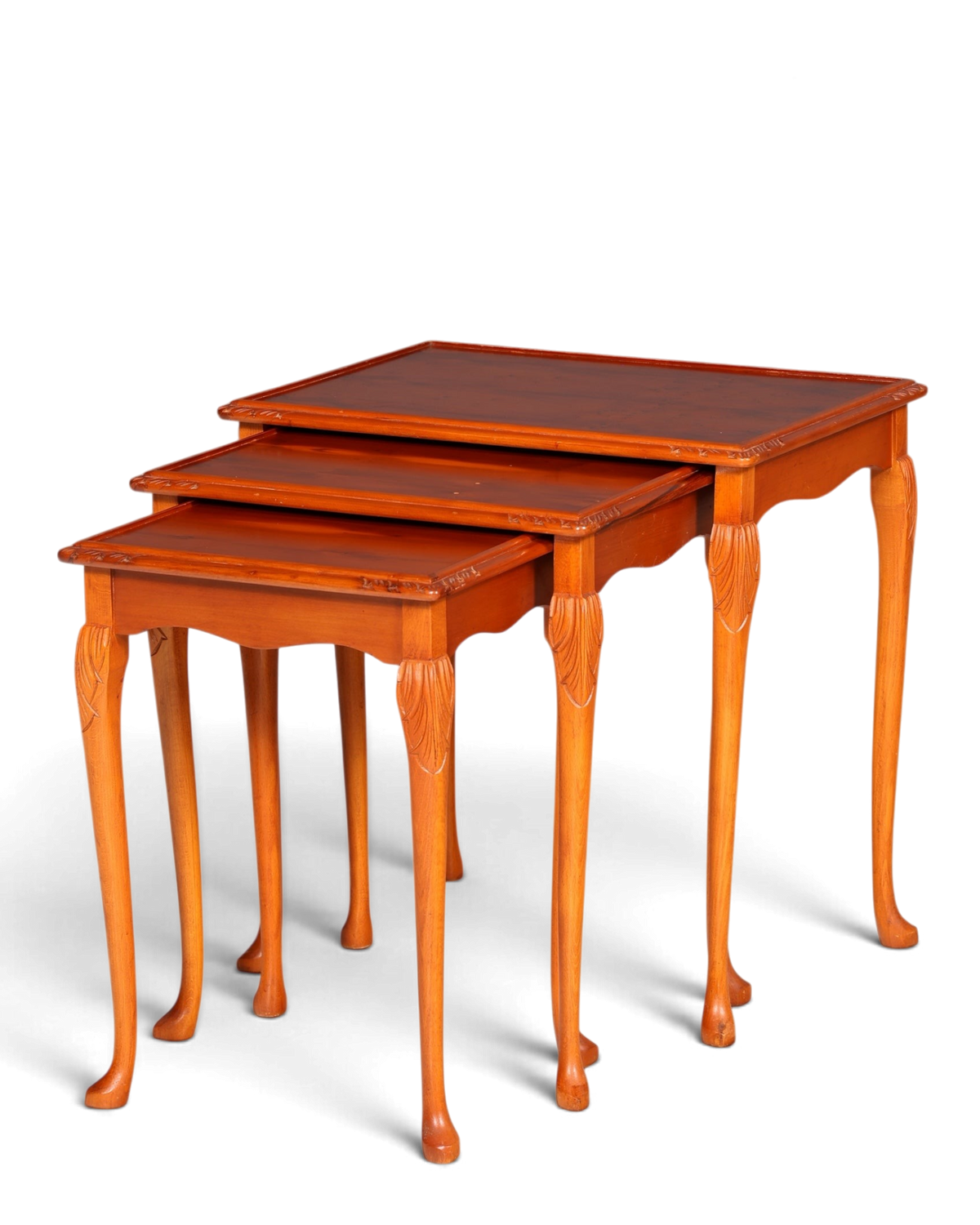 Chippendale 3er Satz Beistelltisch Set