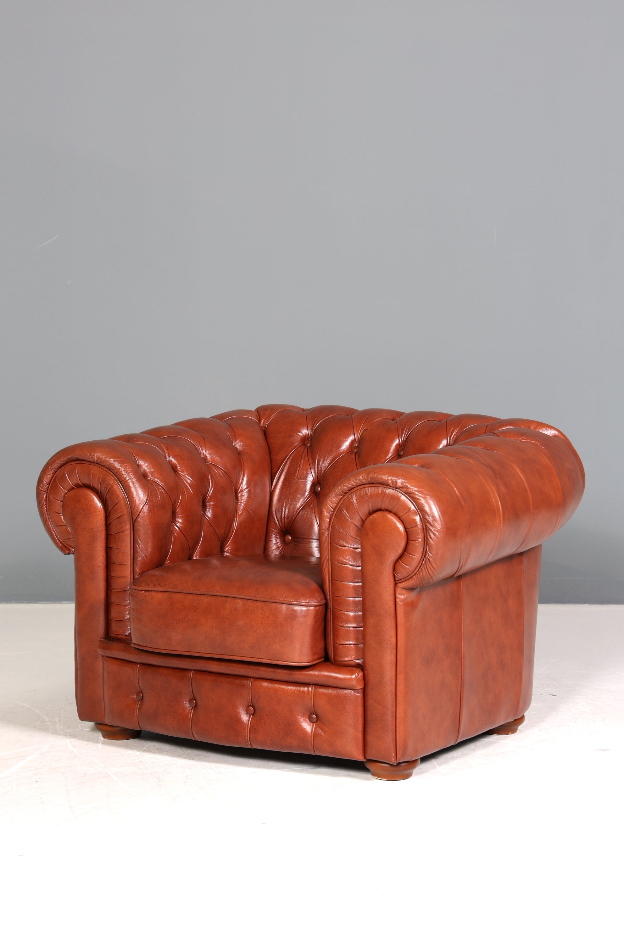 Stilvoller Original Chesterfield Sessel Englischer Armlehnsessel Englisch Herrensessel
