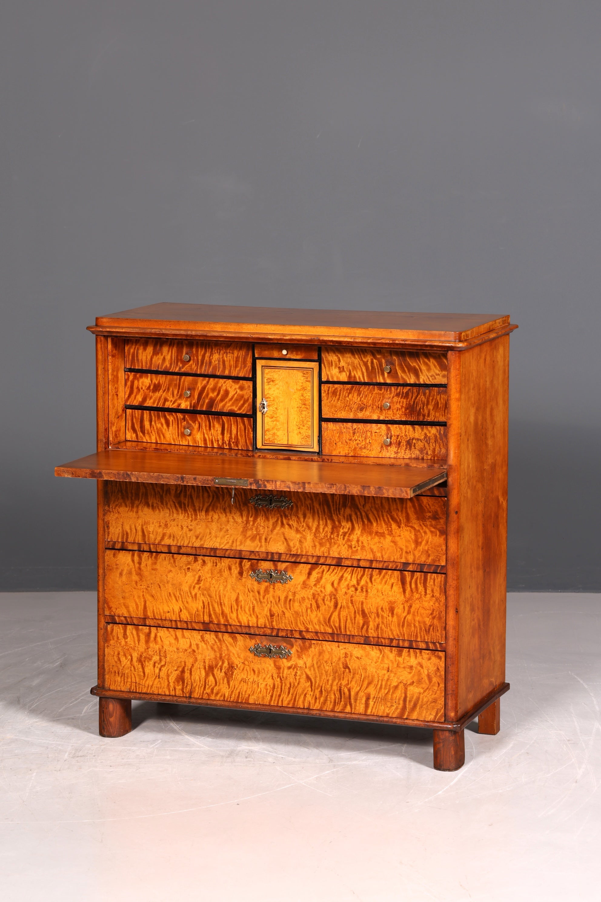 Wunderschöner Biedermeier Sekretär Gründerzeit Vertiko Antik Kommode Schreibkommode