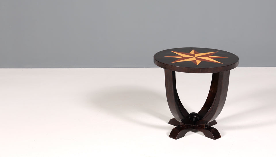 Stilvoller Art Deco Design Tisch Luxus Couchtisch Beistelltisch Stern Ablagetisch