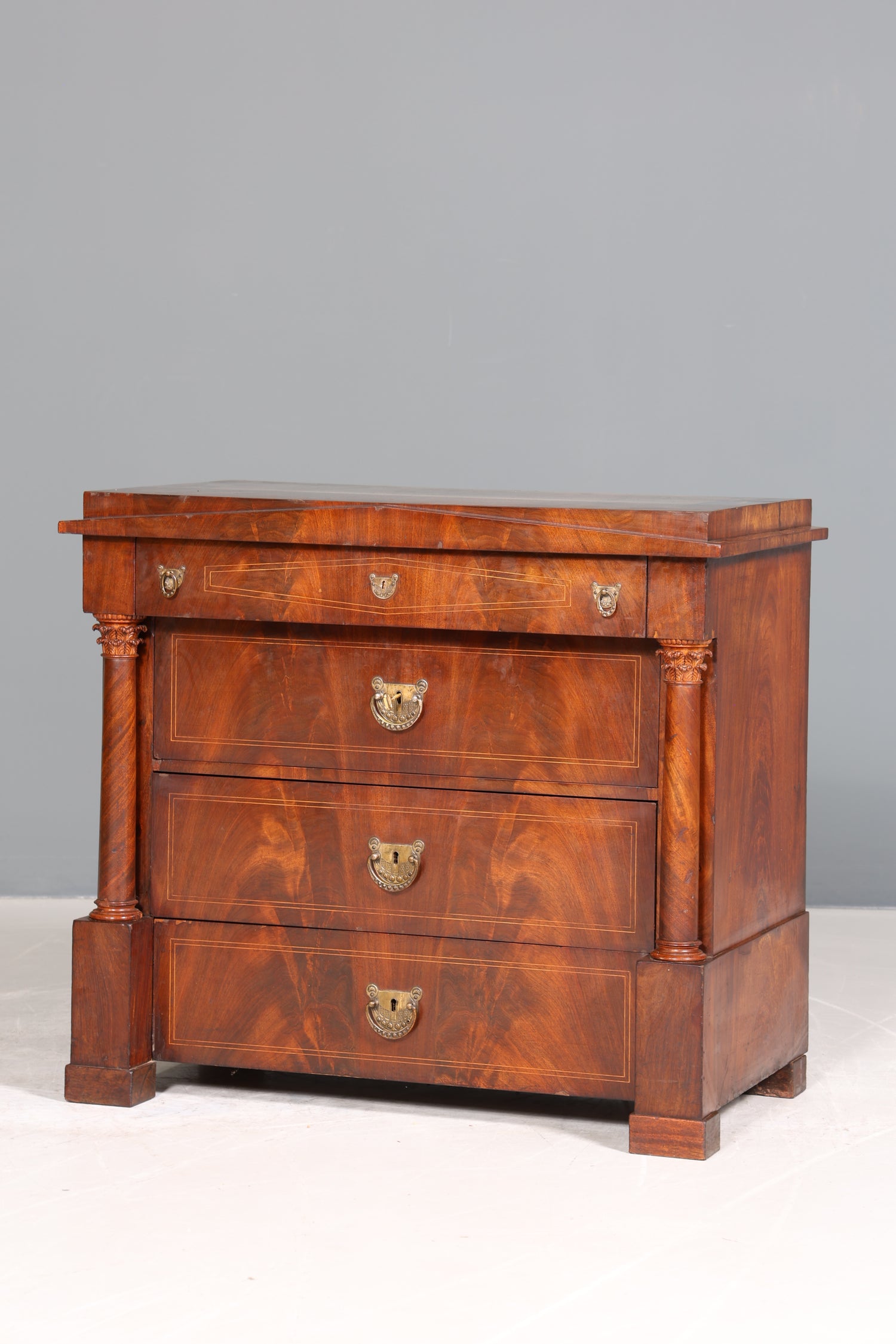 Wunderschöne Biedermeier Kommode Antik Schrank Schubladenkommode Art Deco Wäschekommode