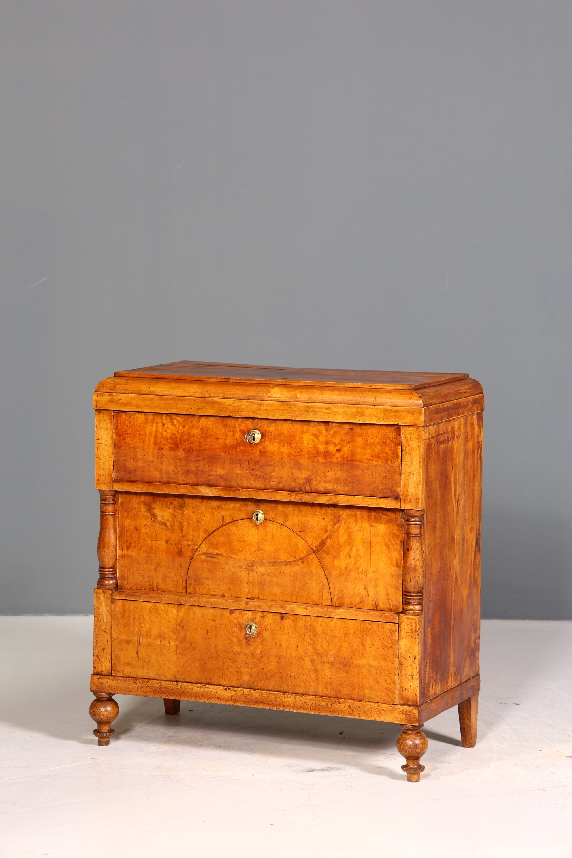 Wunderschöner Biedermeier Sekretär Antik Kommode Office Schreibkommode
