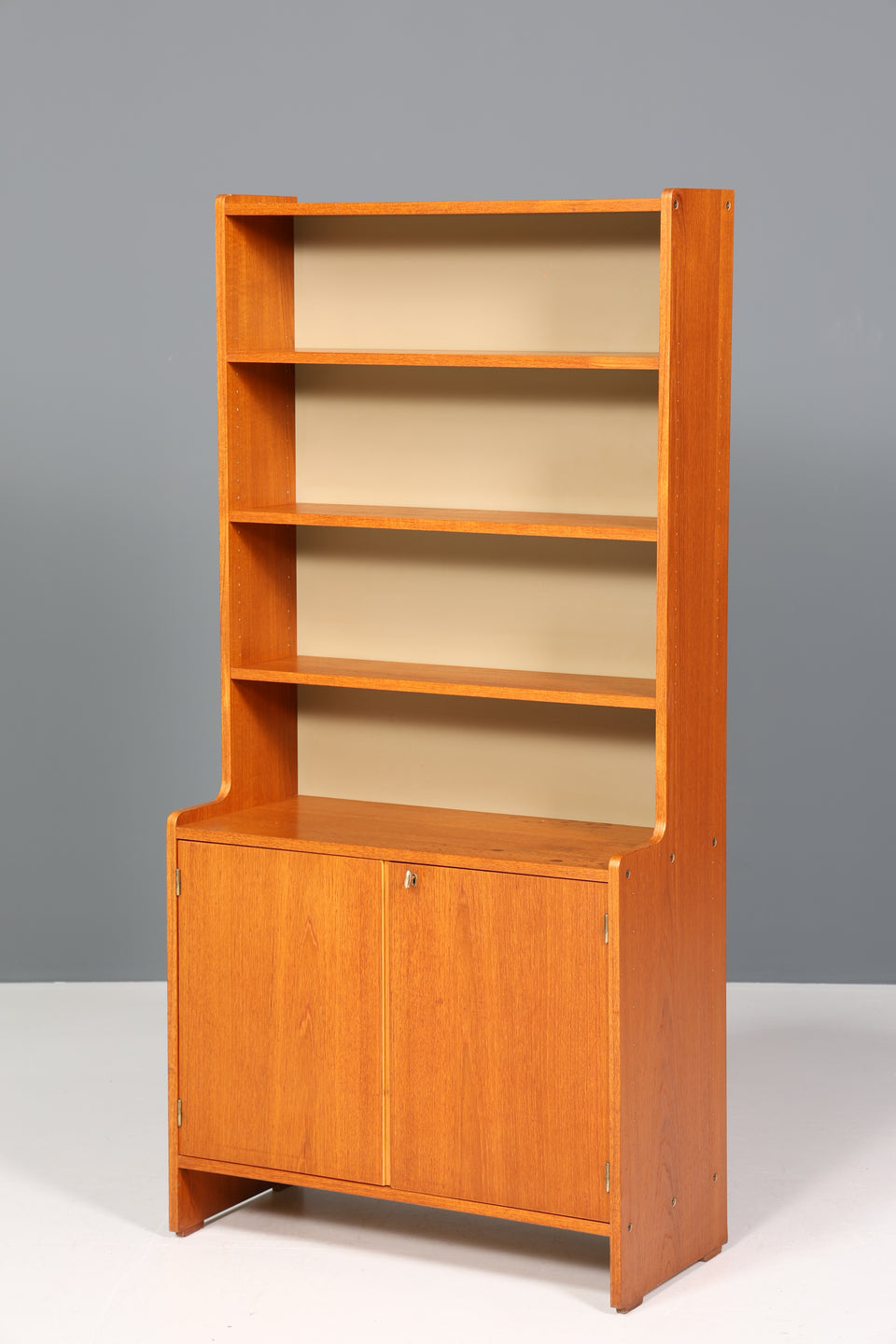 Wunderschöner Mid Century Schrank Vintage Bücherregal Retro Holz Regal Highboard 60er Jahre