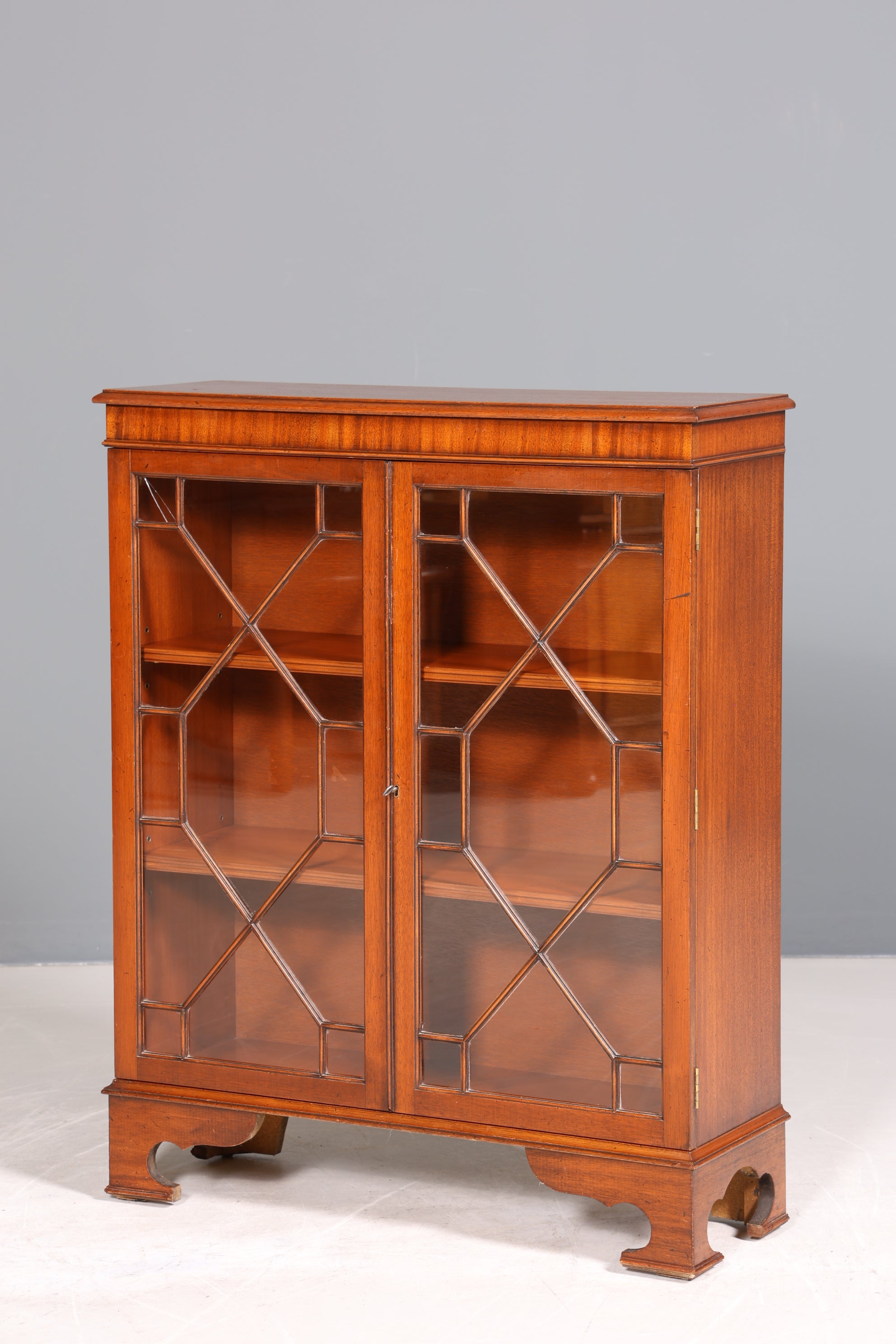Wunderschöne Englische Vitrine Regal Buffet Antik Stil Englisch Glasvitrine Bücherregal