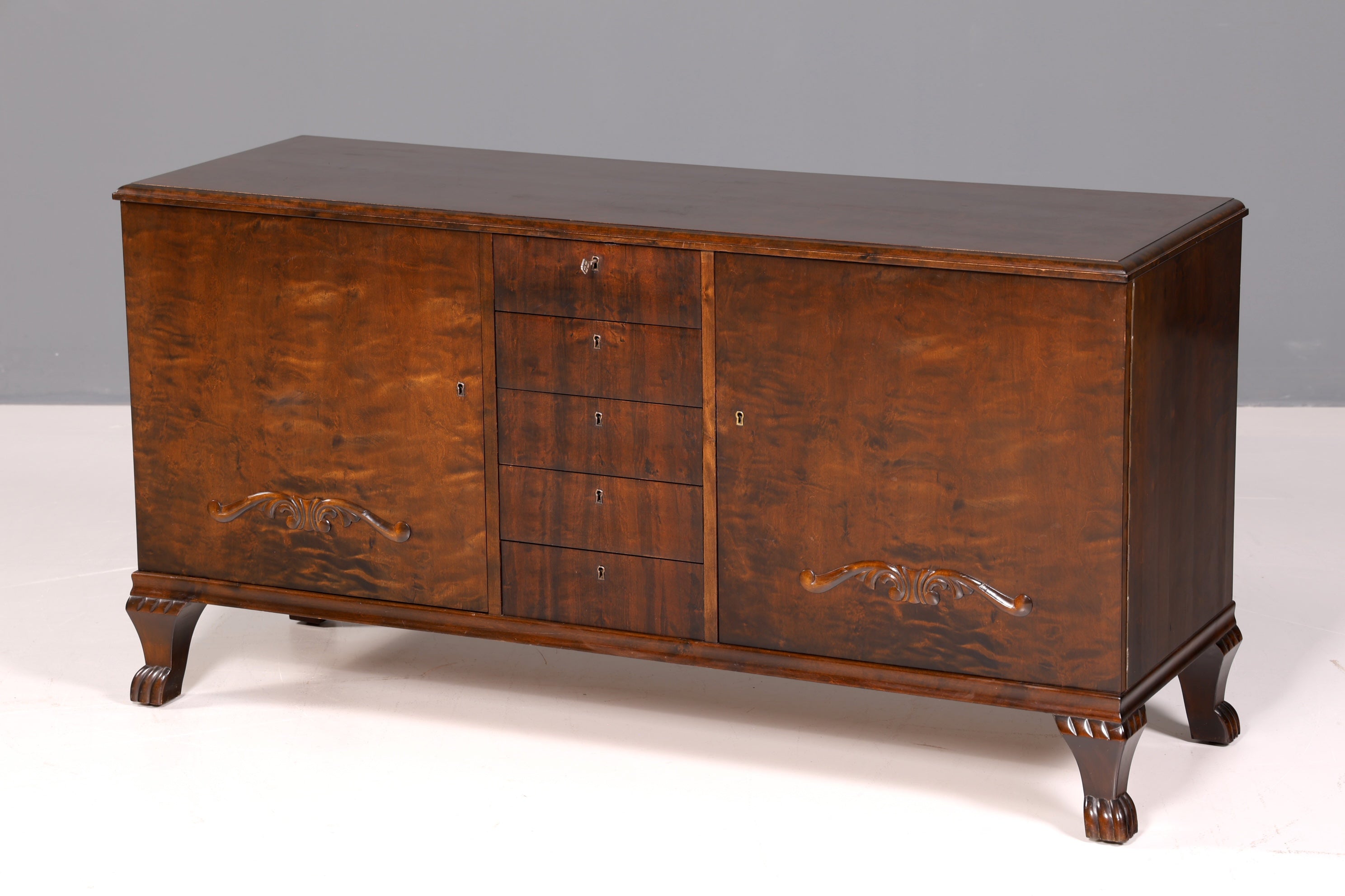 Wunderschönes Original Art Deco Sideboard Antik Schrank TV Kommode um 1930