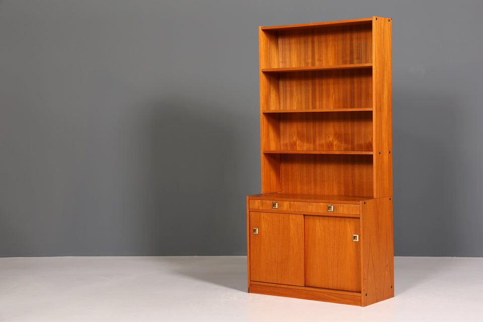 Wunderschönes Mid Century Regal "Made in Denmark" Teak Bücherregal echt Holz Kommode 60er Jahre