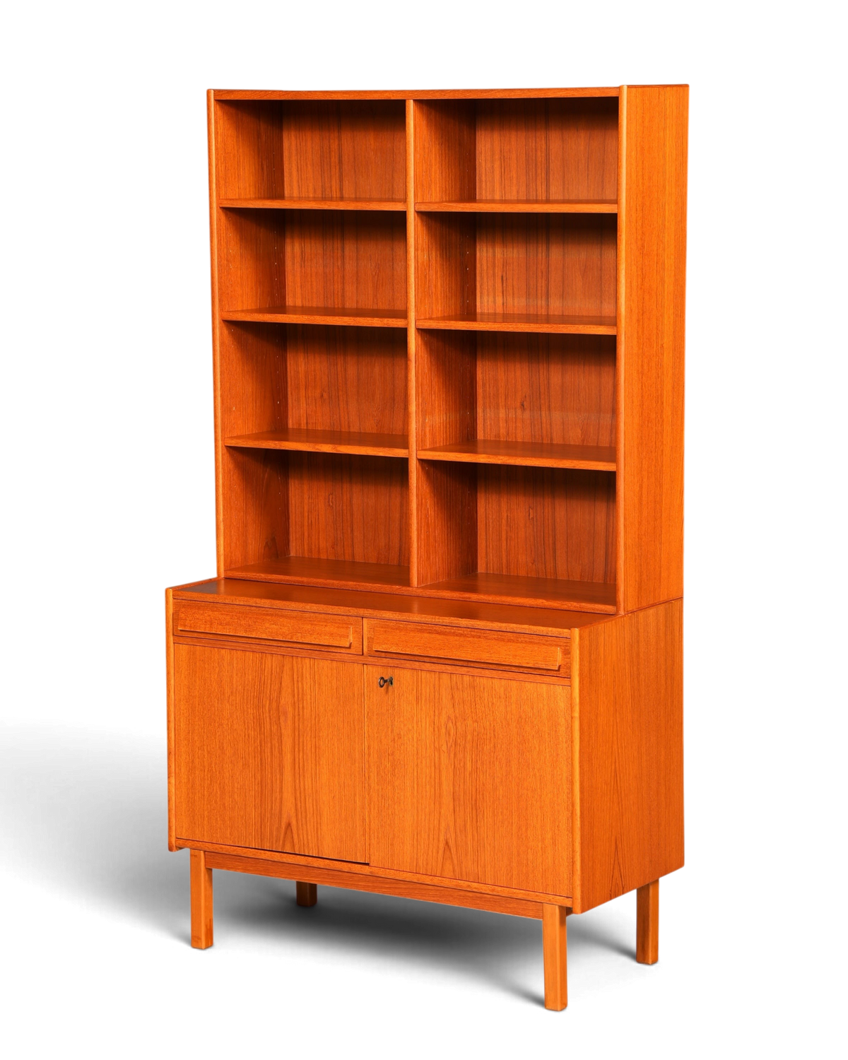 Traumhaftes Mid Century Regal Teak Holz Schrank Danish Design Retro Ko
