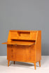Schlichter Mid Century Sekretär Vintage Schreibmöbel echt Holz Kommode Office Secretary