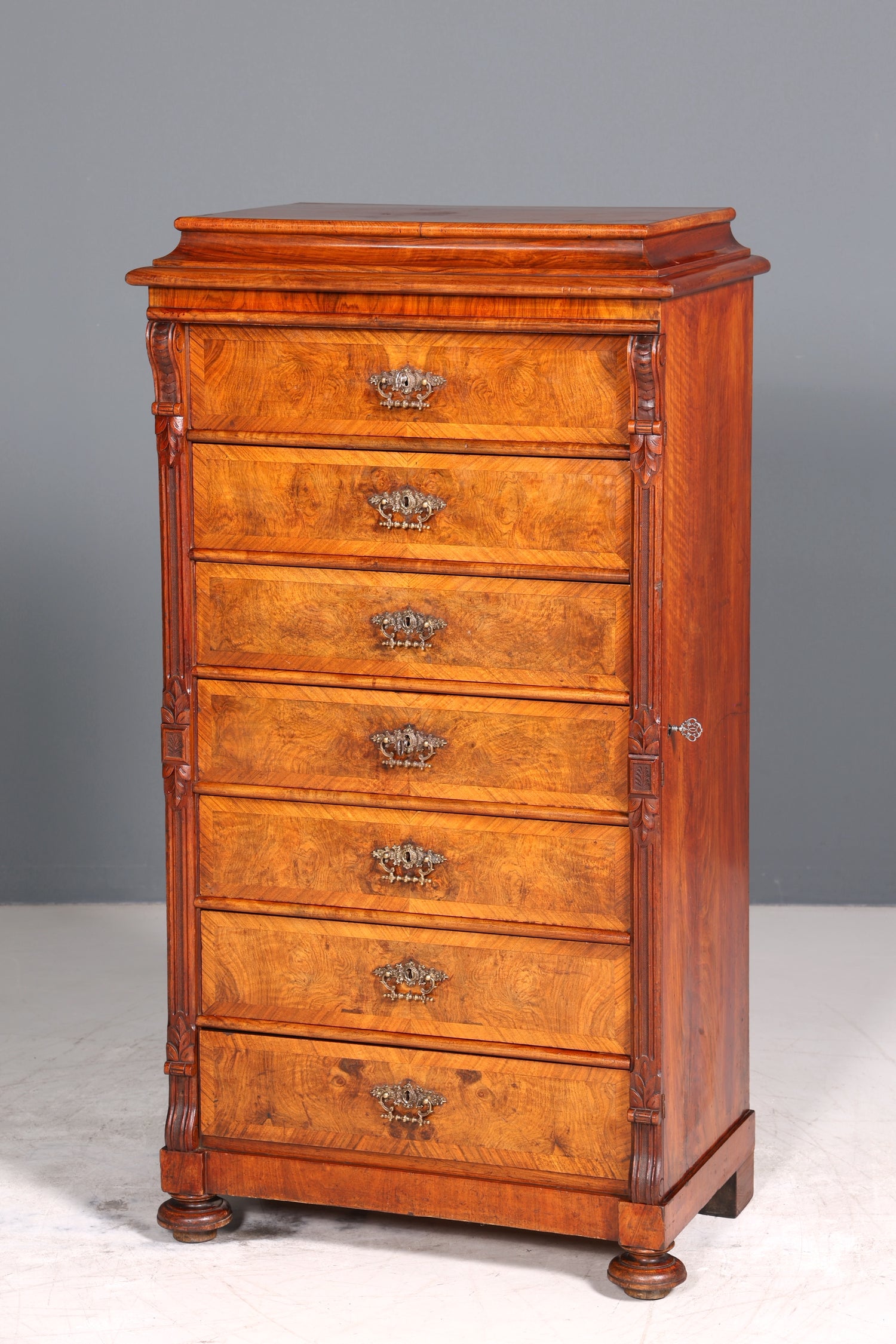 Wunderschönes Gründerzeit Vertiko Louis Philippe Kommode um 1880 Schubladenkommode Chiffoniere