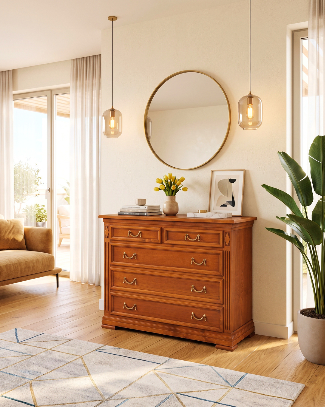 Original Selva Sideboard Eibe Antik Stil Kommode Villa Borghese Made in Italy Schubladenkommode