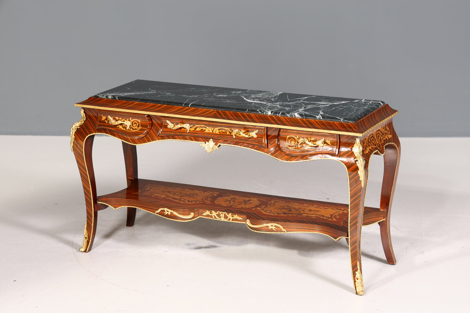 Wunderschöner Barock Stil Konsolen Tisch Marmor Antik Stil Intarsien Konsole