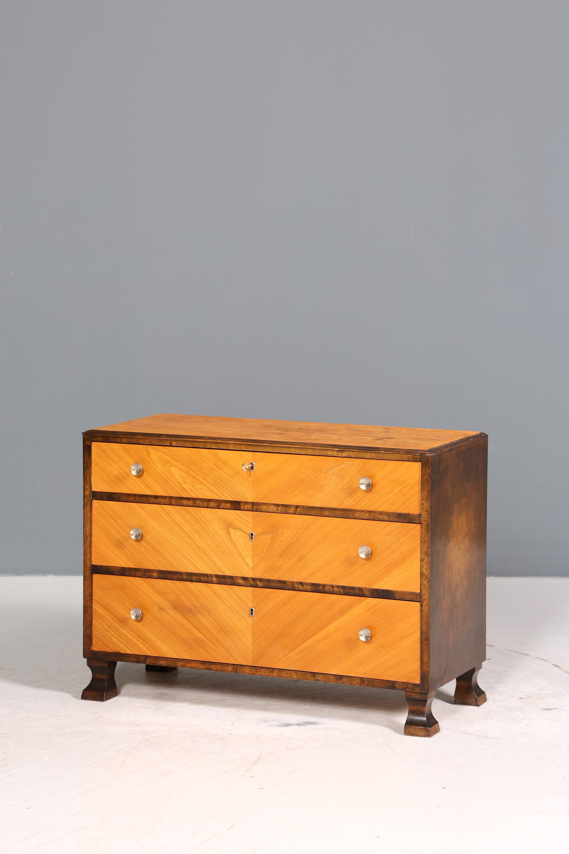 Wunderschöne Kommode im Art Deco Stil um 1930 Büro Schubladenkommode Sideboard