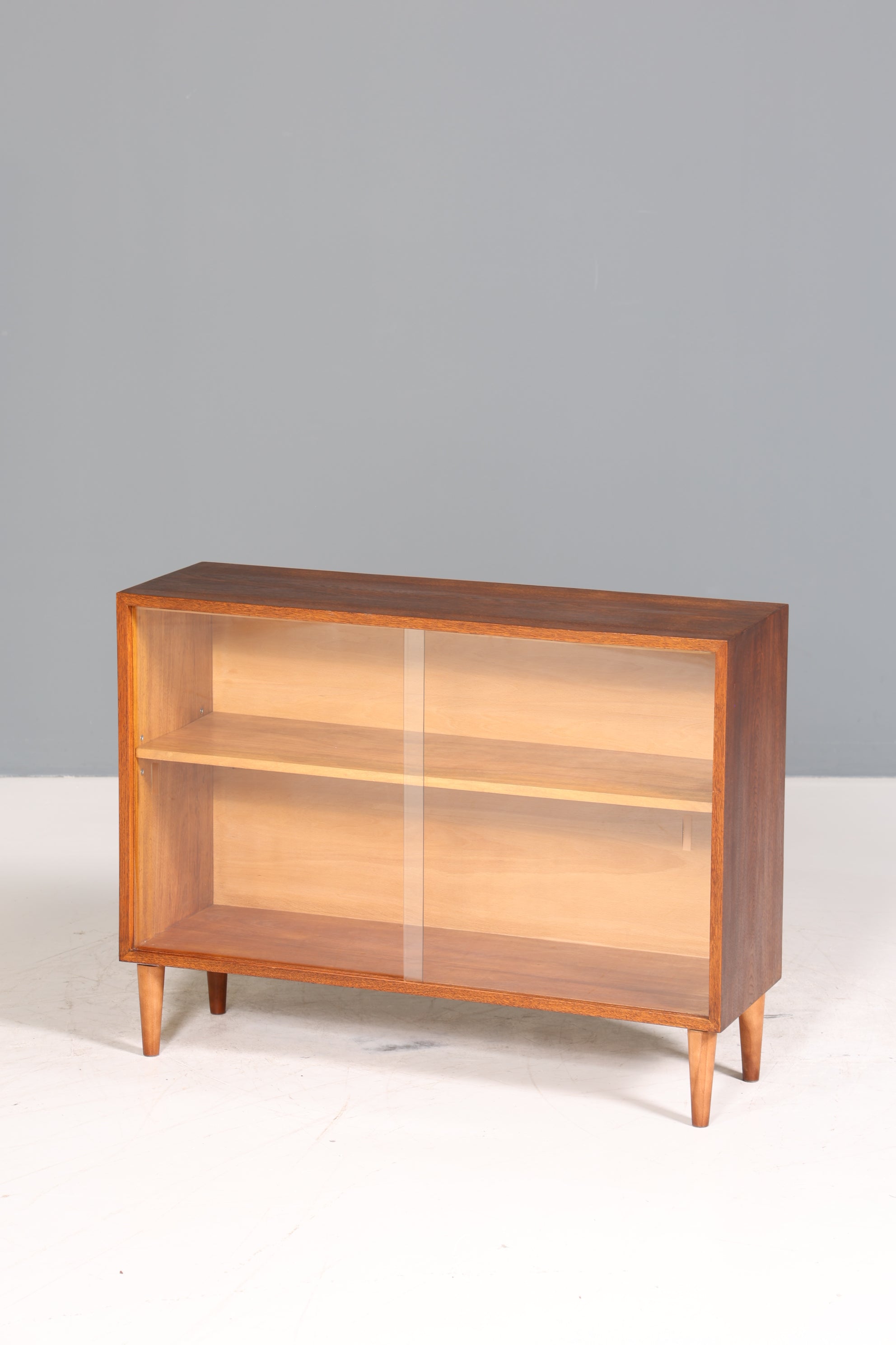Wunderschöne Mid Century Vitrine Vintage Regal Retro Bücherregal 2 von 2