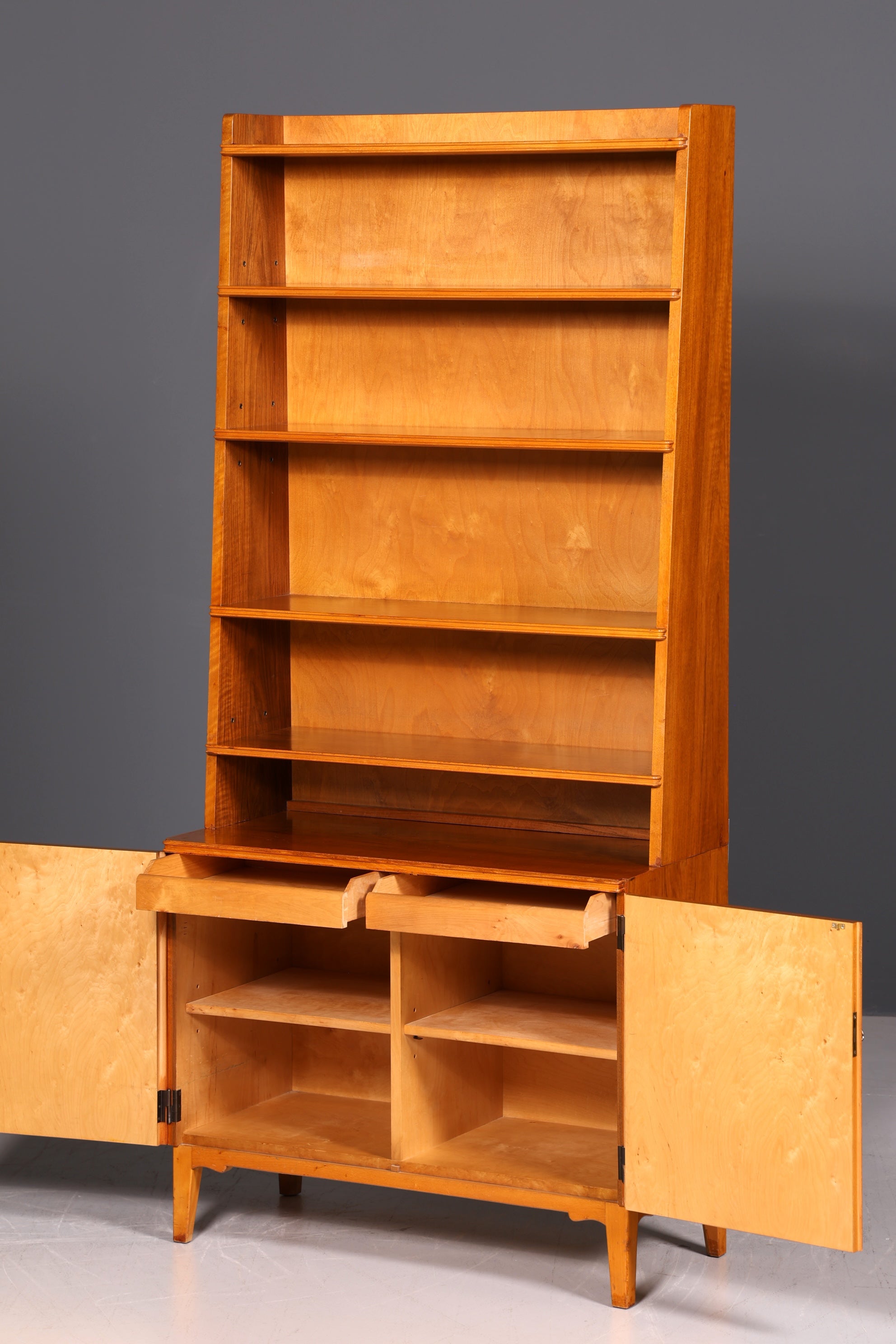 Wunderschöner Mid Century Schrank Highboard Vintage Bücherregal Holz Kommode 60s Designklassiker