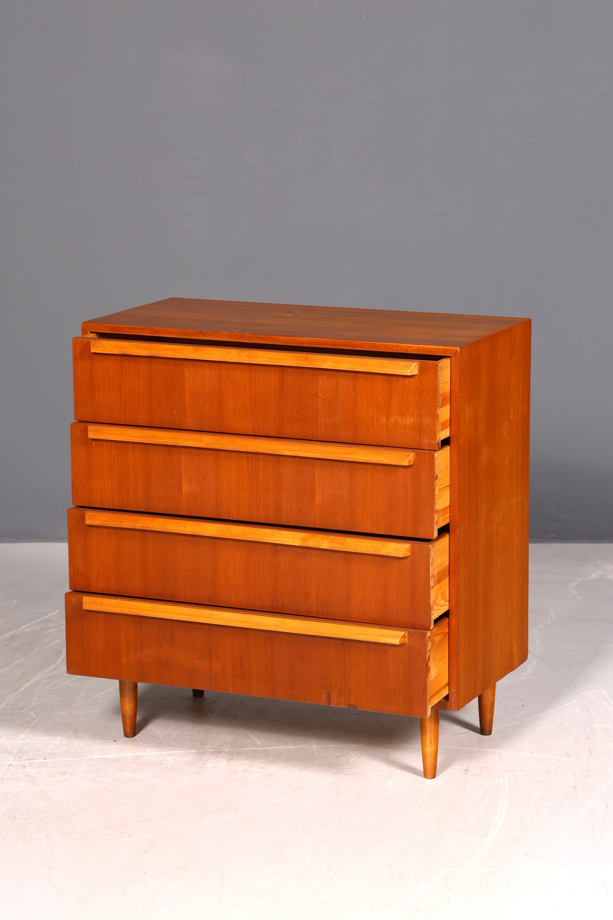 Wunderschöne Mid Century Kommode Teak Holz Sideboard Vintage Danish Design Schubladen Kommode