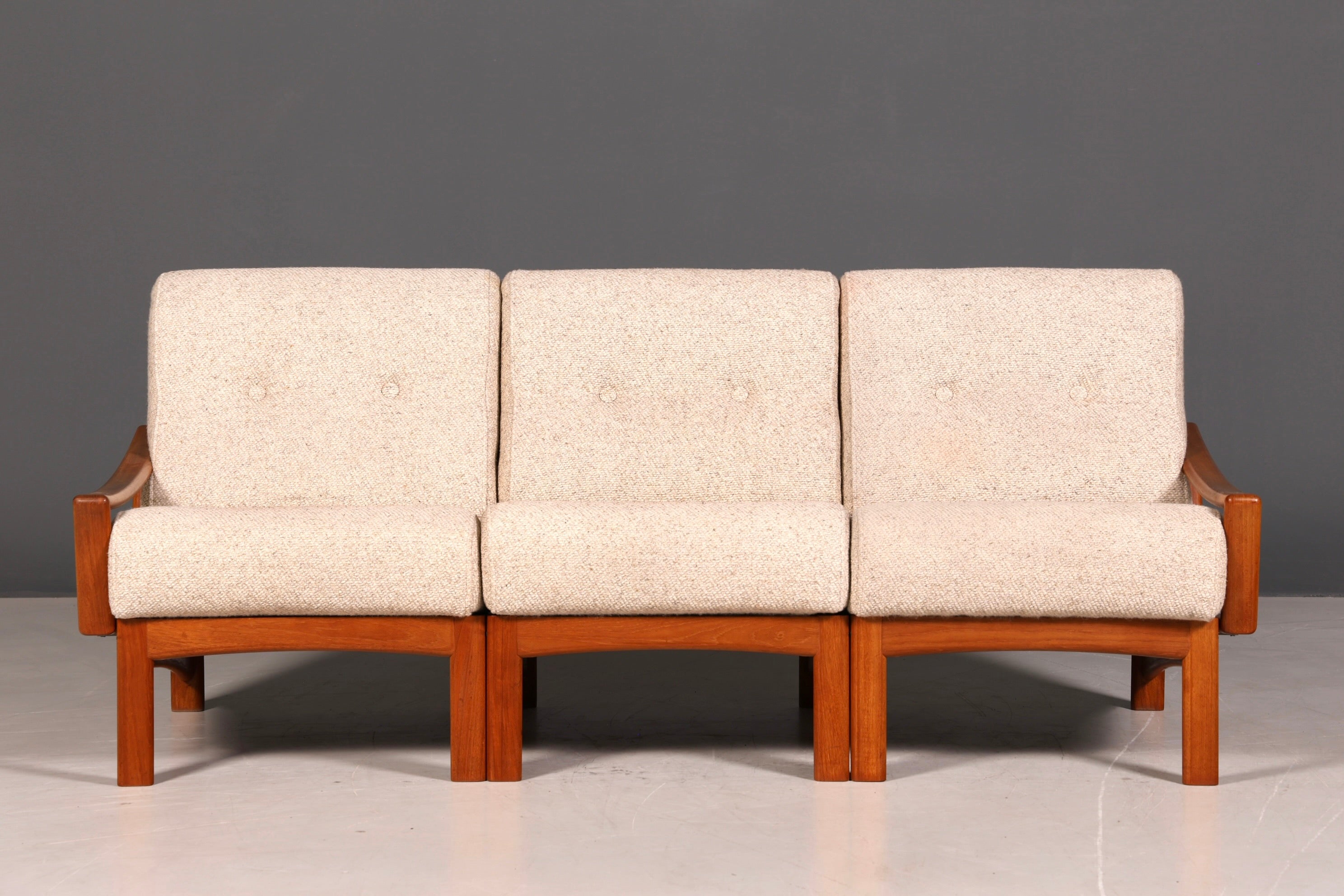 Wunderschönes Mid Century 3er Sofa Retro Couch Danish Design Polstersofa Vintage Canapé