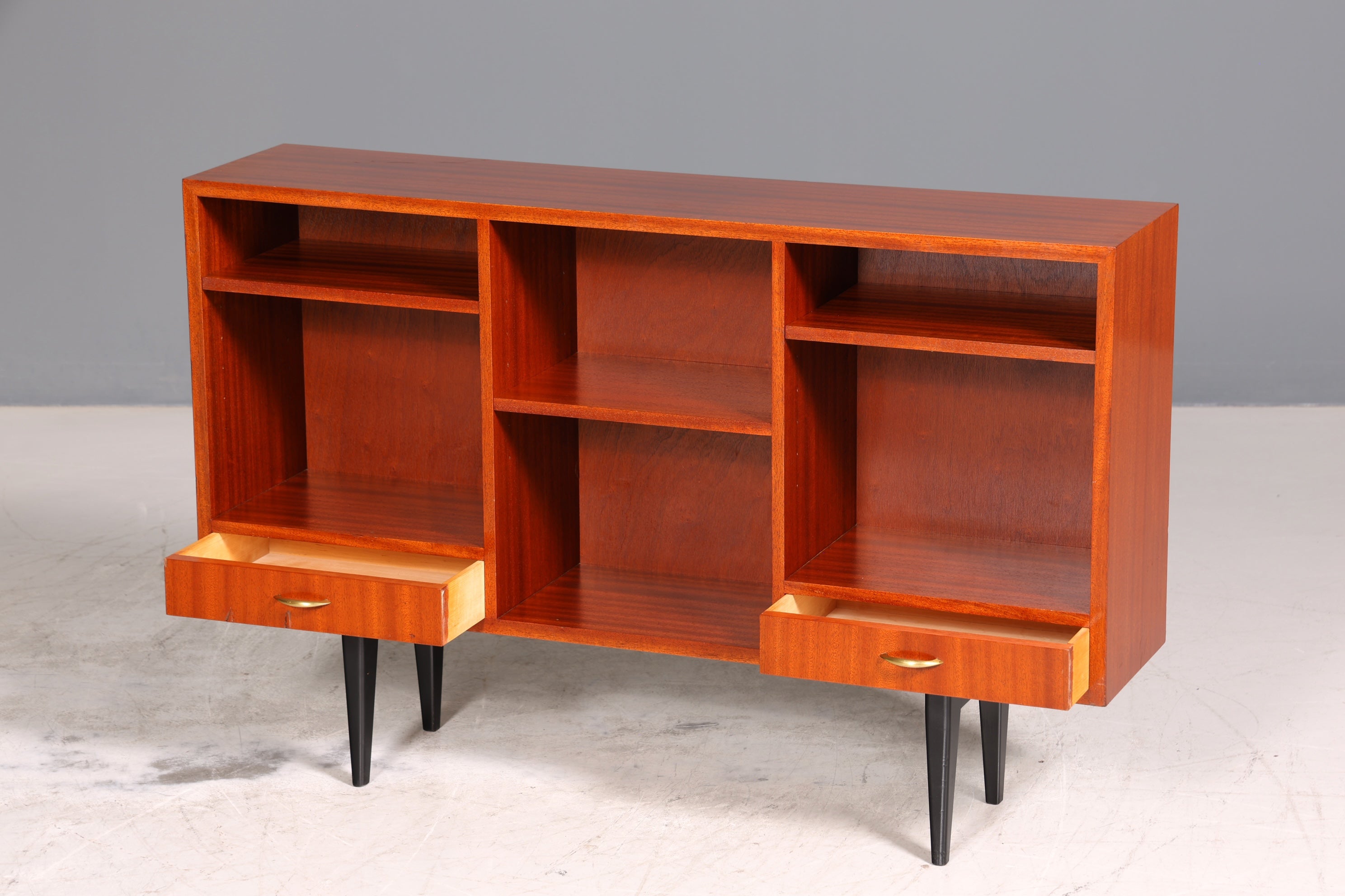 Wunderschönes Mid Century Regal Sideboard Vintage TV Schrank Retro Bücherregal 60s