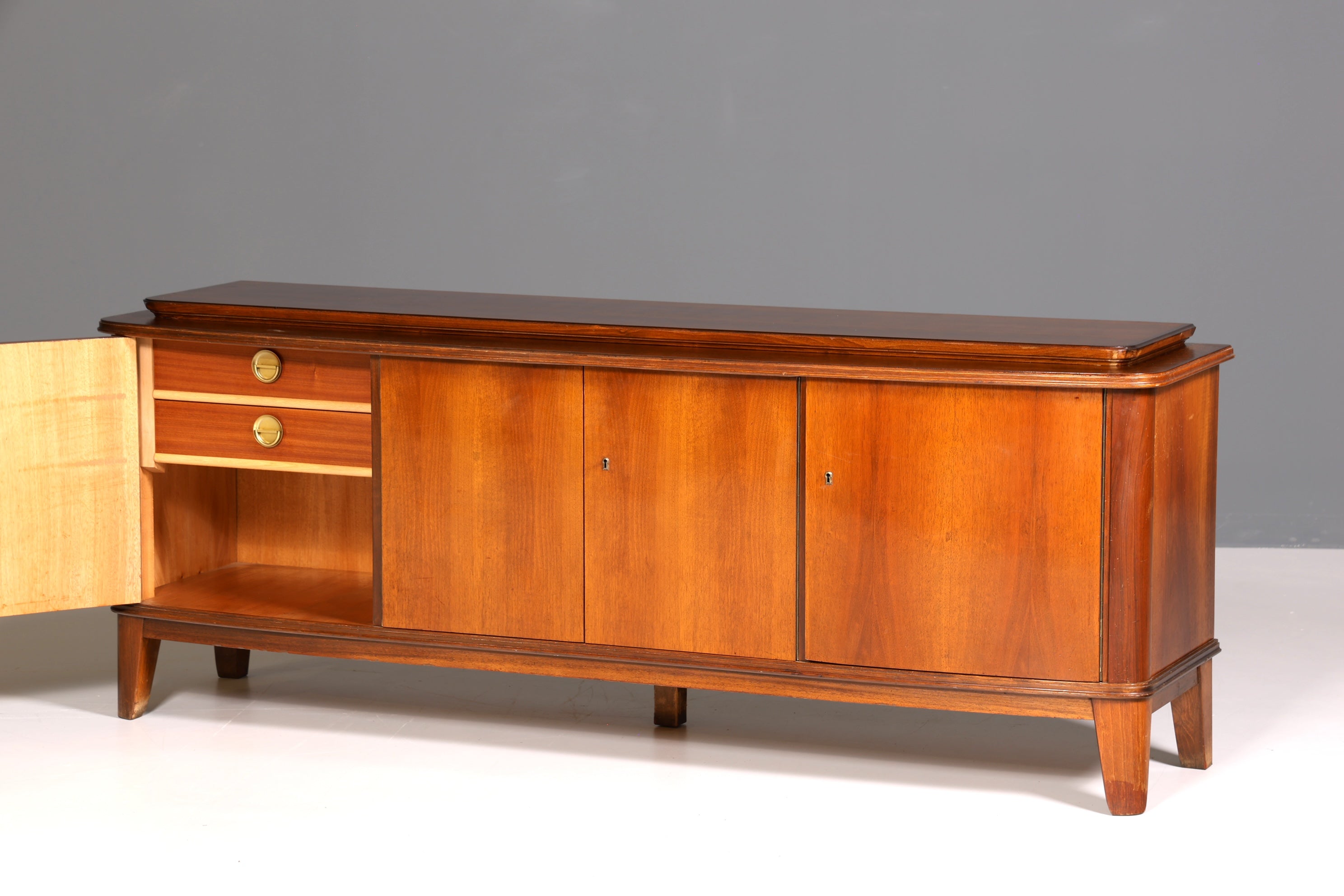 Stilvolles Mid Century Sideboard Vintage TV Kommode 60s Schrank Retro Longboard