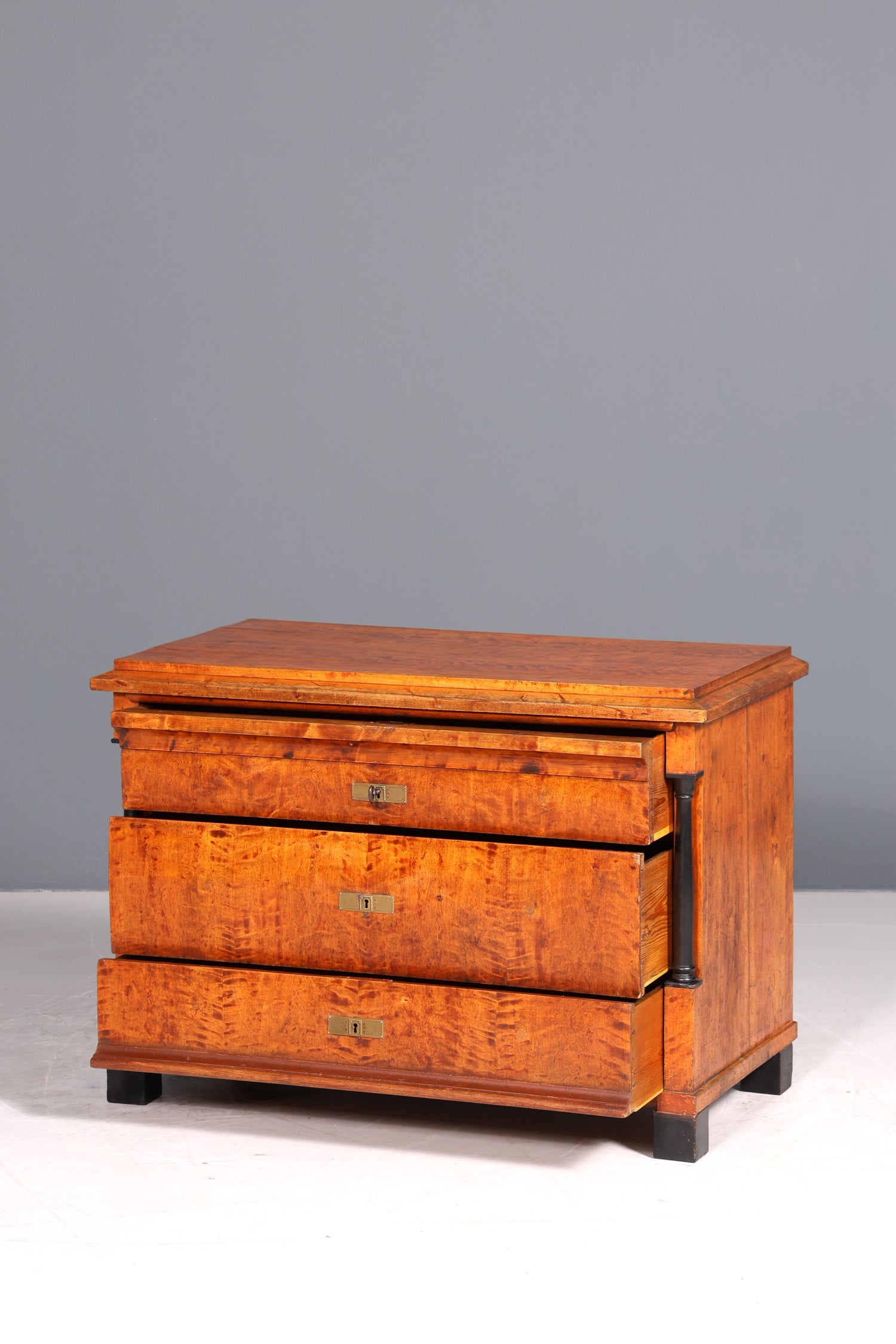 Wunderschöne Originale Biedermeier Kommode um 1880 Kommode Antik Säulen Schubladenkommode