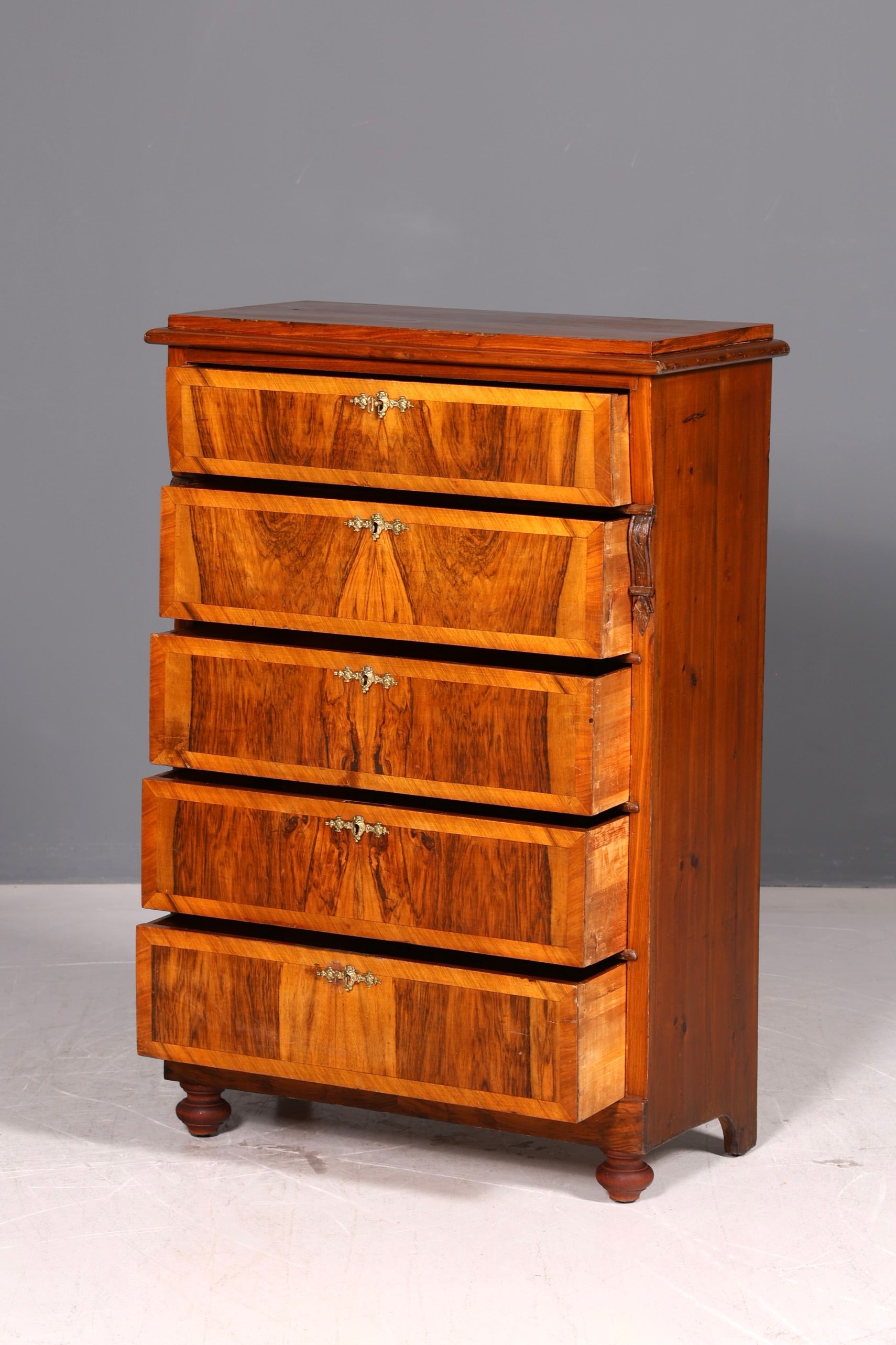 Wunderschöne Gründerzeit Kommode Jugendstil Vertiko Schubladenkommode Antik Wäschekommode Schrank Vintage