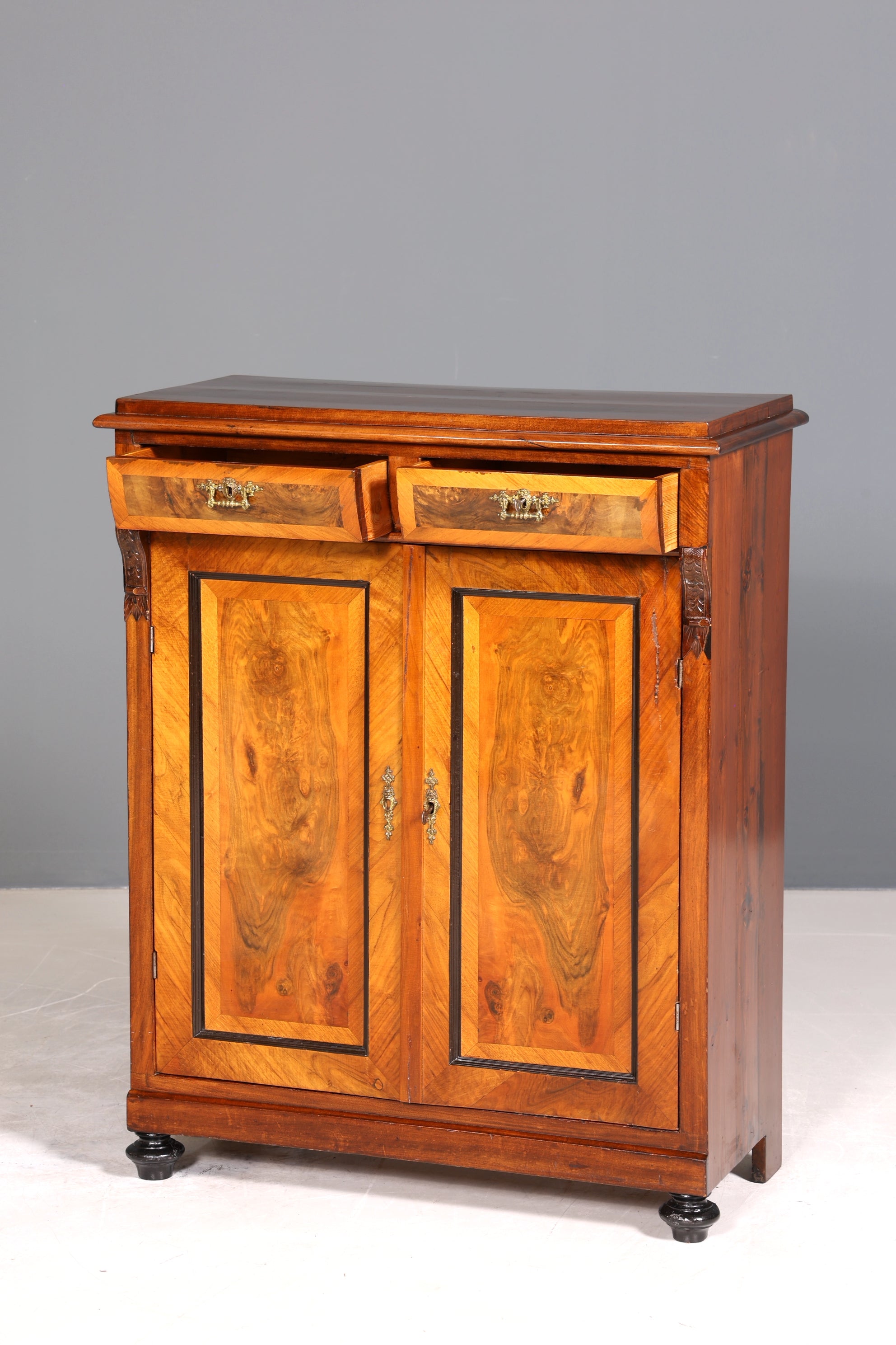 Traumhaftes Gründerzeit Vertiko Jugendstil Schrank Antik Highboard Kommode