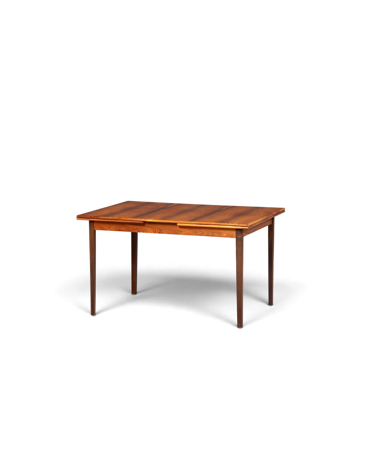 Hauptstadt Möblerei Mid Century Esstisch aus Palisander mit ausziehbarer Tischplatte im Danish Design