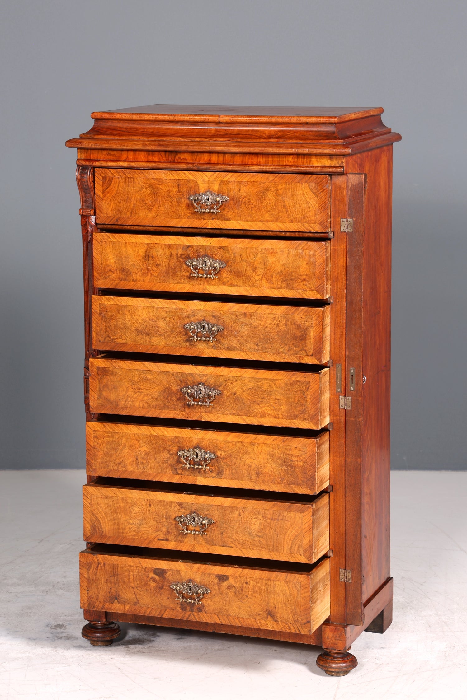 Wunderschönes Gründerzeit Vertiko Louis Philippe Kommode um 1880 Schubladenkommode Chiffoniere