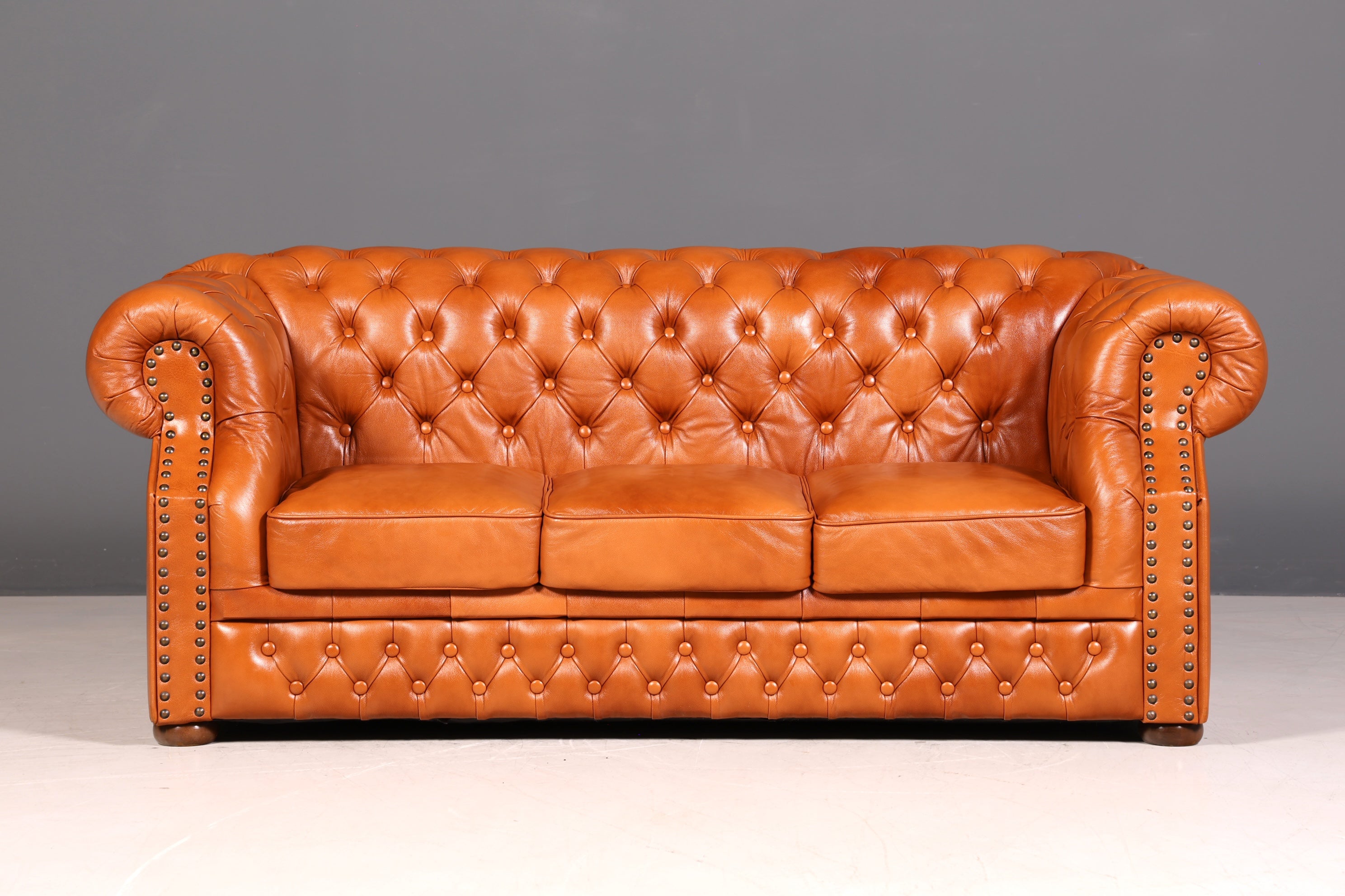 G650 Finish Wunderschönes Original Chesterfield Centurion Sofa 3- Sitzer echt Leder Couch (Kopie)