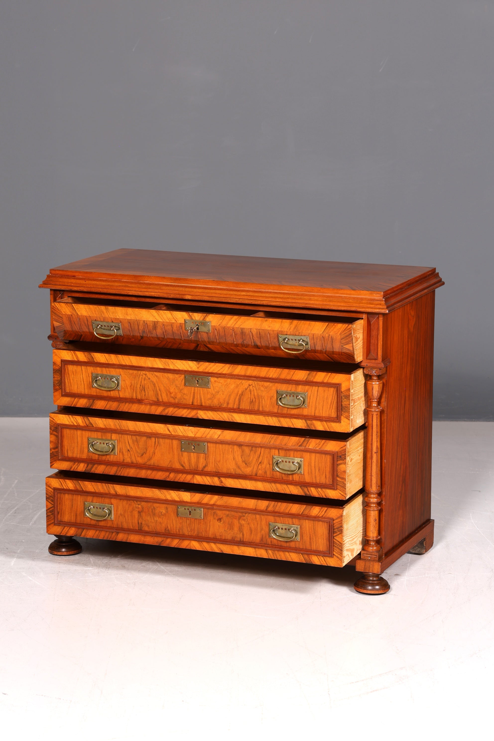 Wunderschöne Gründerzeit Kommode Louis Philippe Antik Sideboard Schubladenkommode Wäschekommode 1890