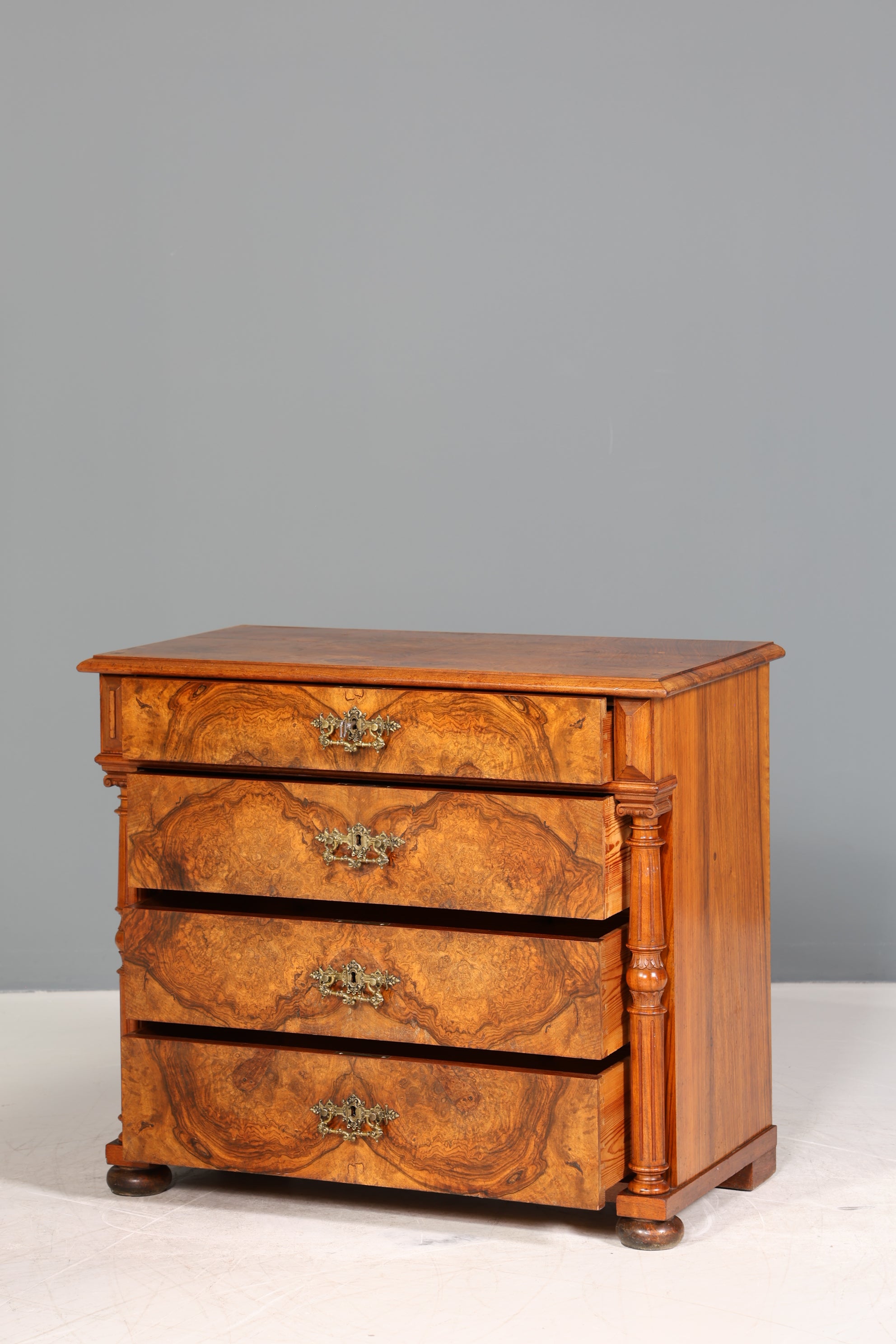 Wunderschöne Gründerzeit Kommode Louis Philippe echt Holz Schubladen Kommode Sideboard um 1880