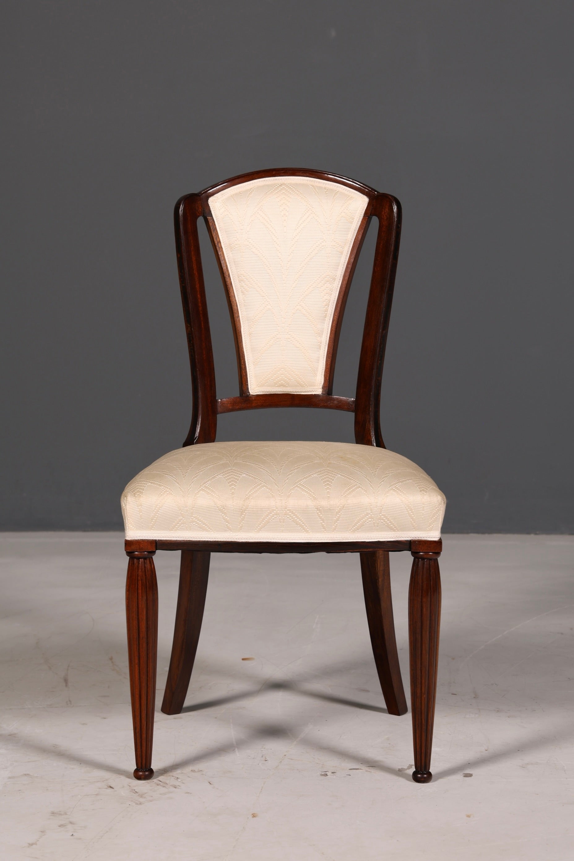 Elegant Art Deco chair Vintage dining chair writing desk chair upholstered chair armchair kitchen chair 1 of 2