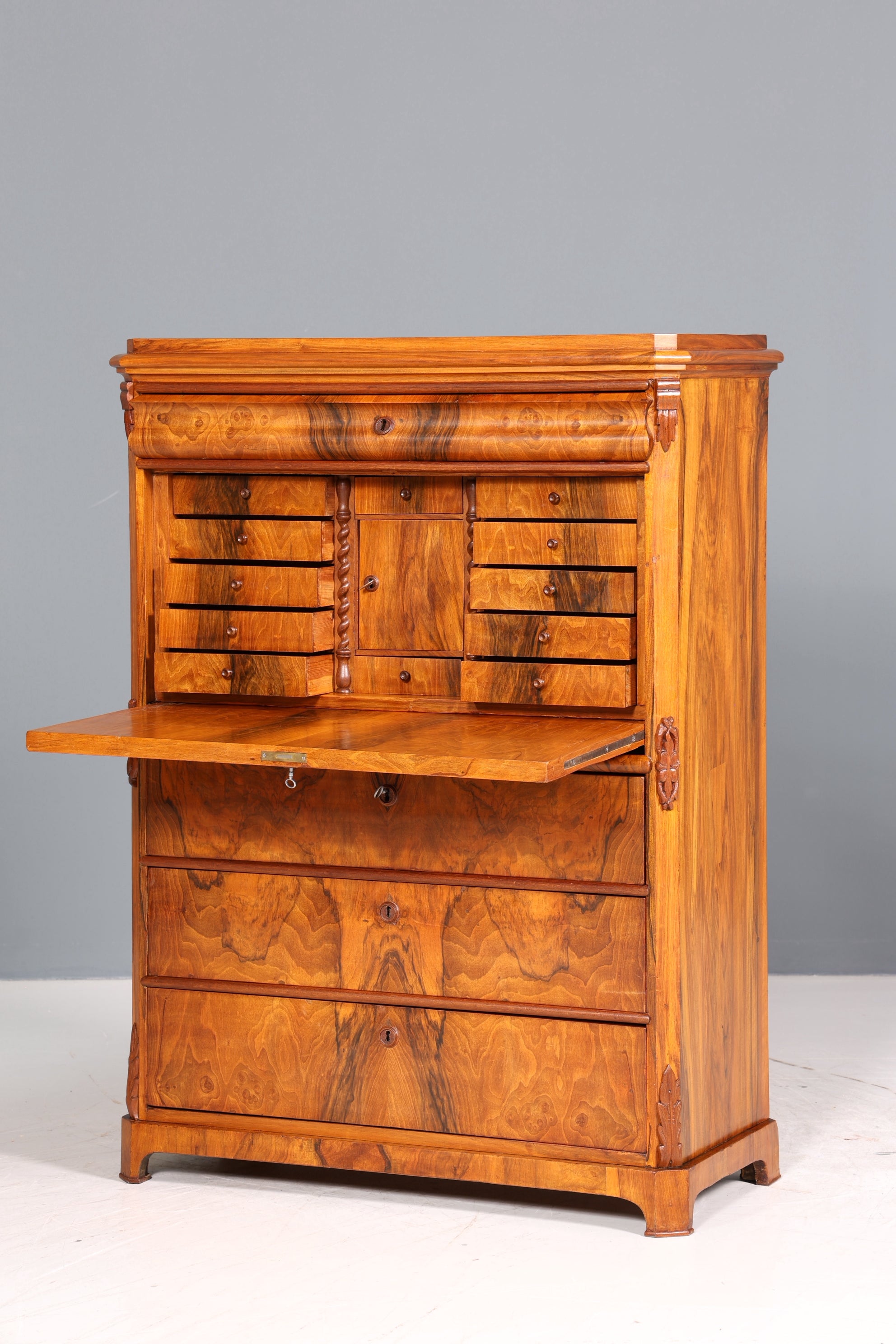 Traumhafter Louis Philippe Sekretär um 1880 Gründerzeit Antik Schrank Chiffoniere