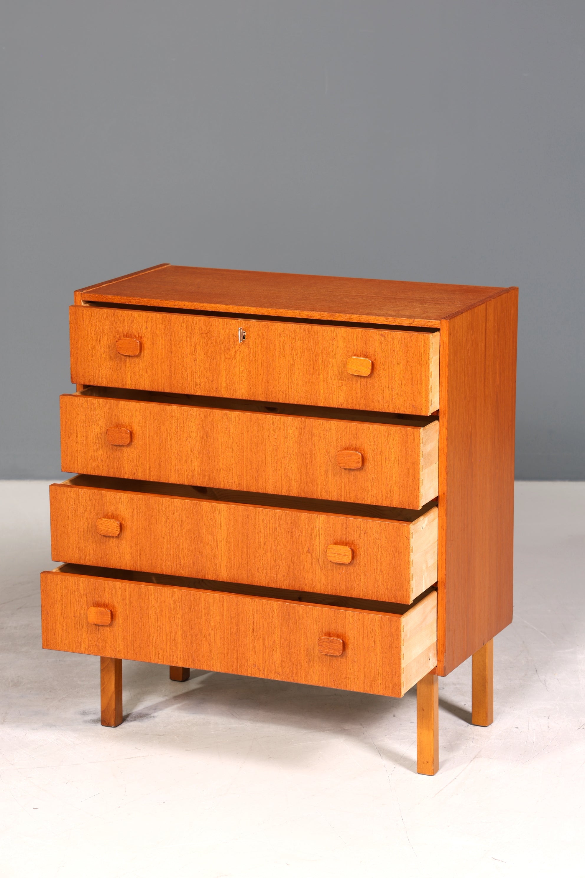 Wunderschöne Mid Century Kommode Teak Holz Sideboard Vintage Schubladen Kommode