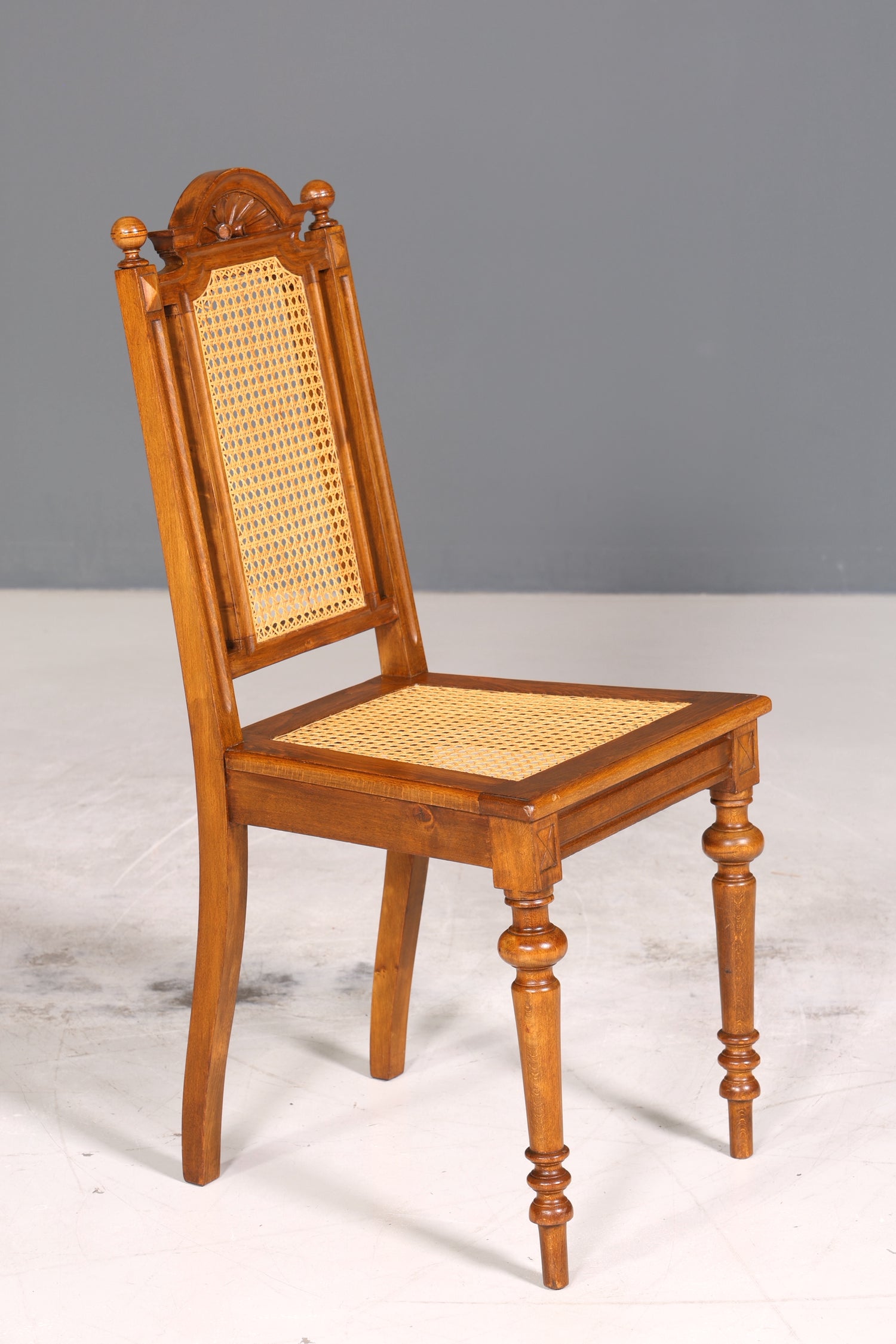 Stilvoller Gründerzeit Stuhl Antik Korbgeflecht Schreibtisch Stuhl Sekretär Stuhl Antik Küchenstuhl