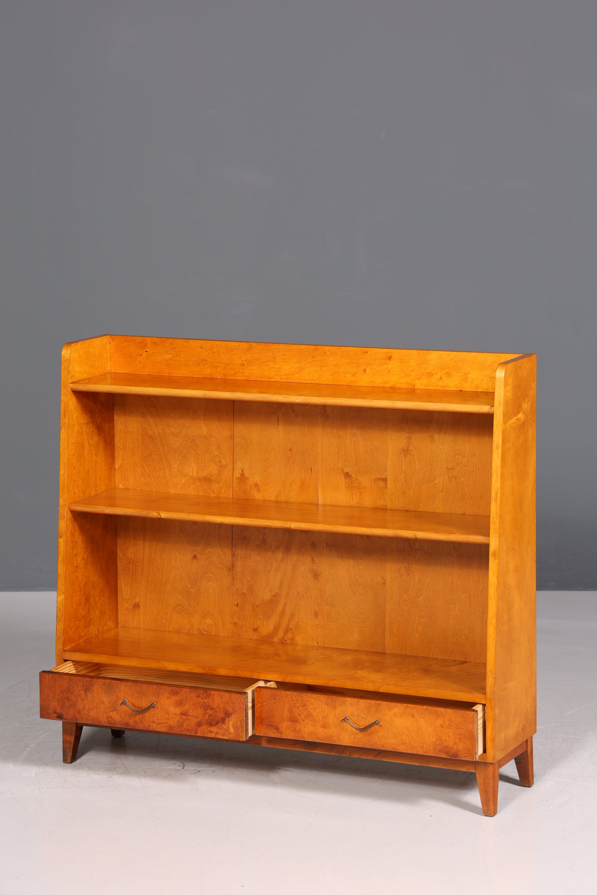 Wunderschönes Mid Century Regal Vintage Bücherregal 50er Jahre echt Holz Buchablage