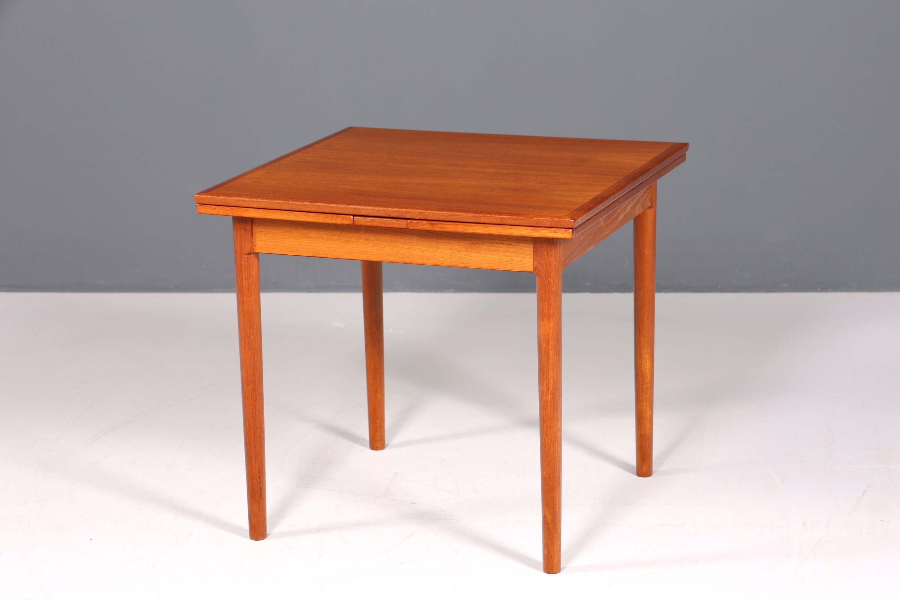 Schlichter Mid Century Esstisch Bernhard Pedersen &Søn ausziehbarer Danish Design Teak Holz Küchentisch Esszimmer Tisch