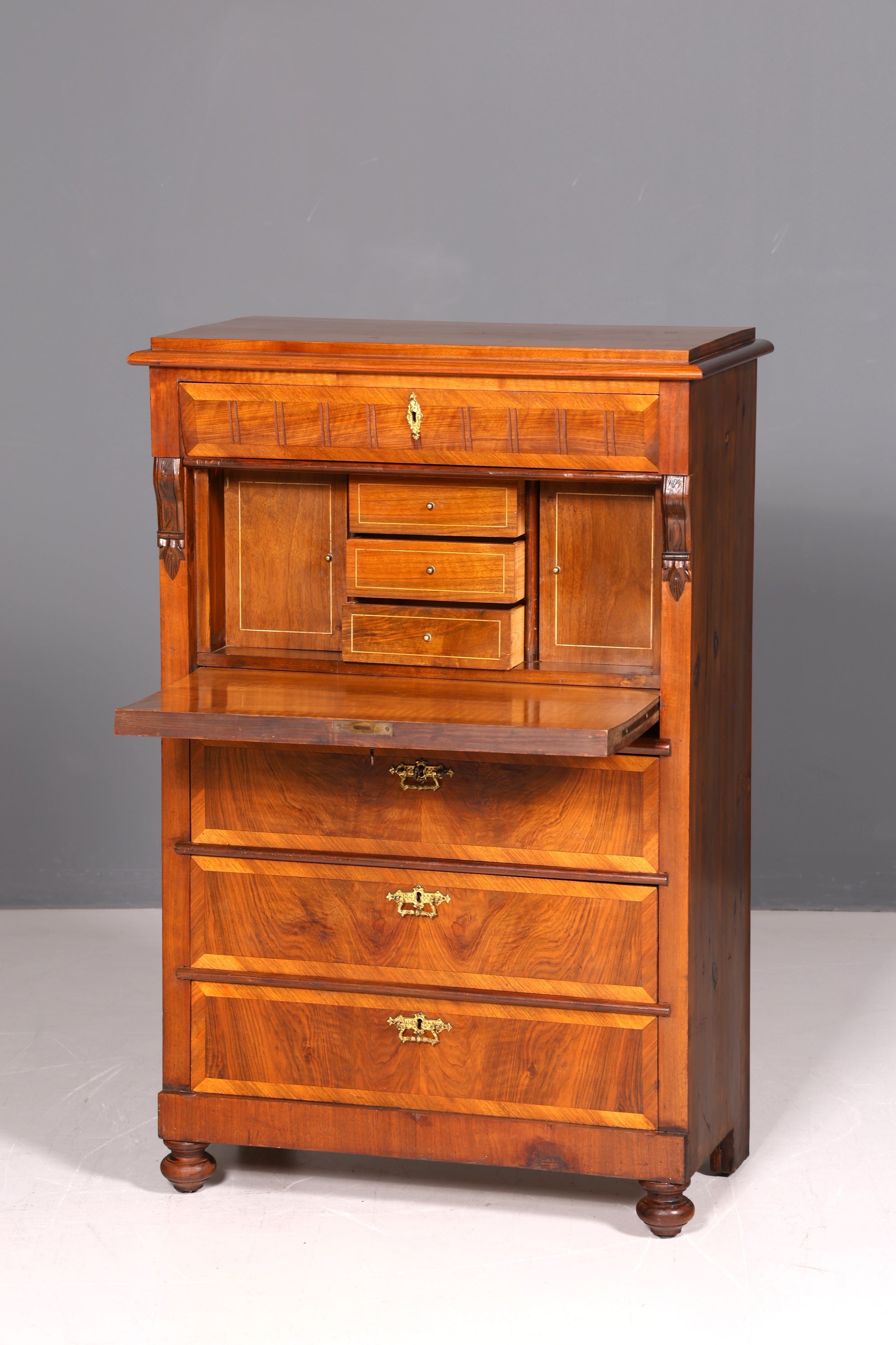 Wunderschöner Gründerzeit Sekretär Kommode Jugendstil Schubladenkommode Antik Vertiko um 1890