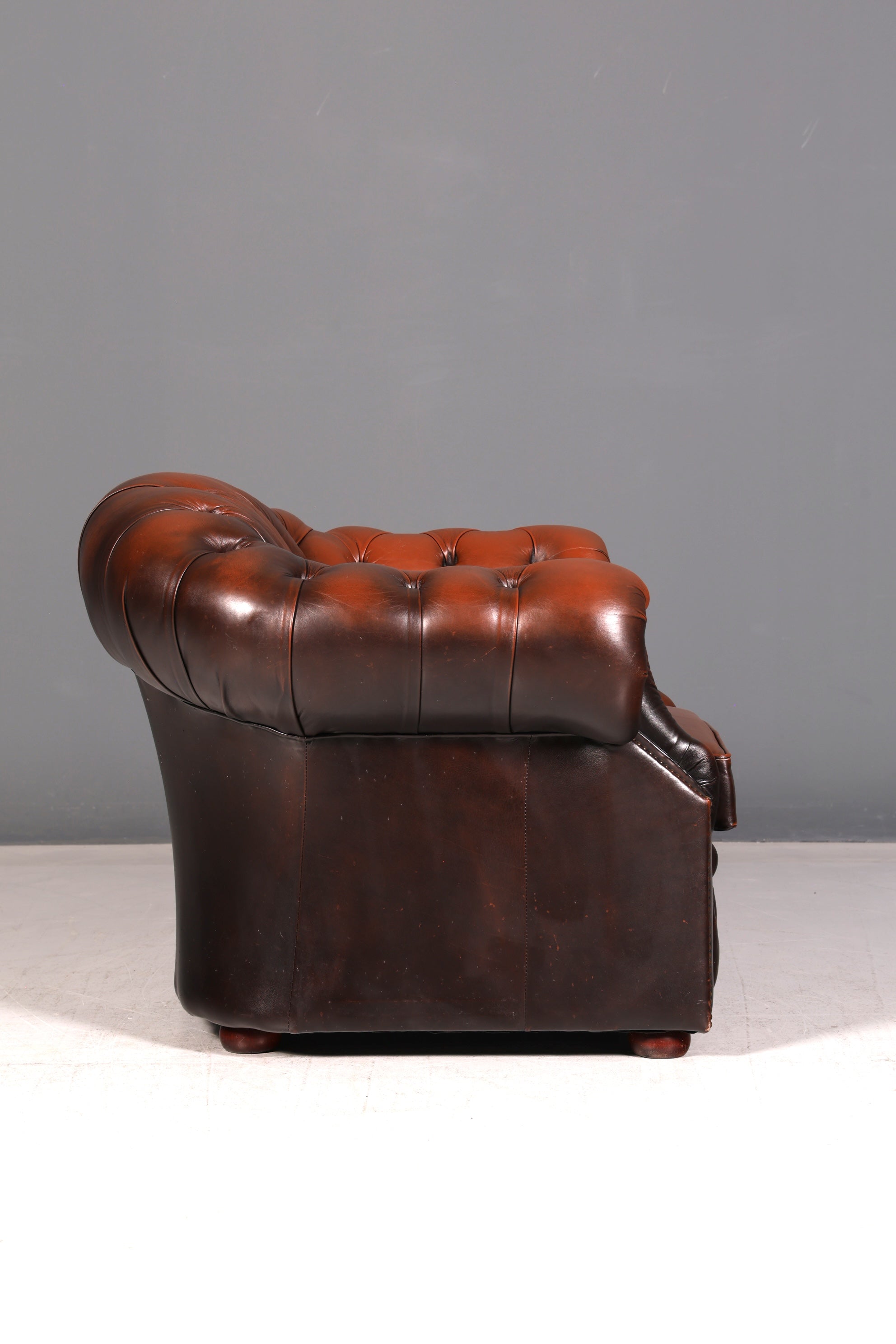 Edler Original Chesterfield Centurion Sessel Echt Leder Englischer Armlehnsessel Herrensessel UK Antik Vintage